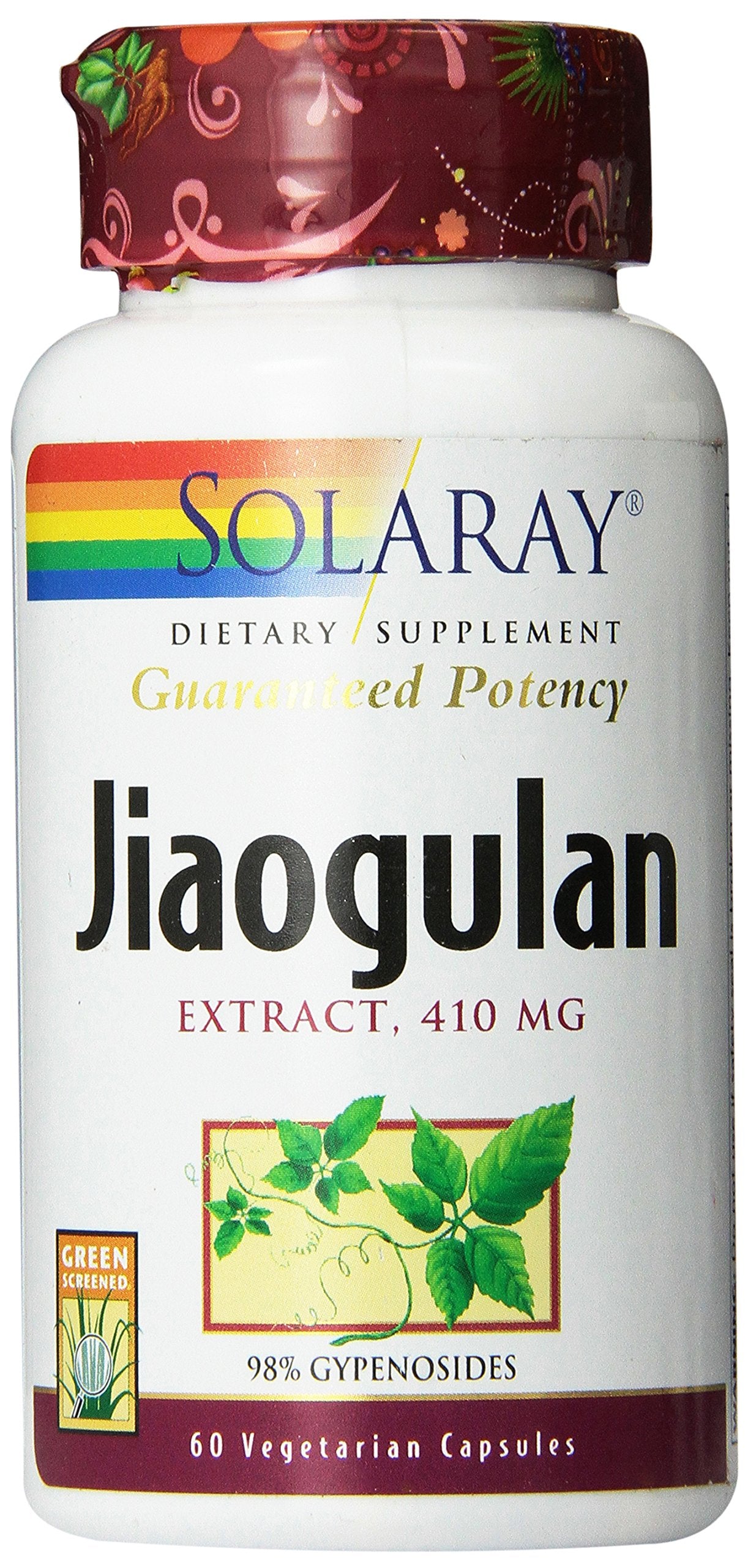 Solaray Jiaogulan 410mg Capsules, 60 Count