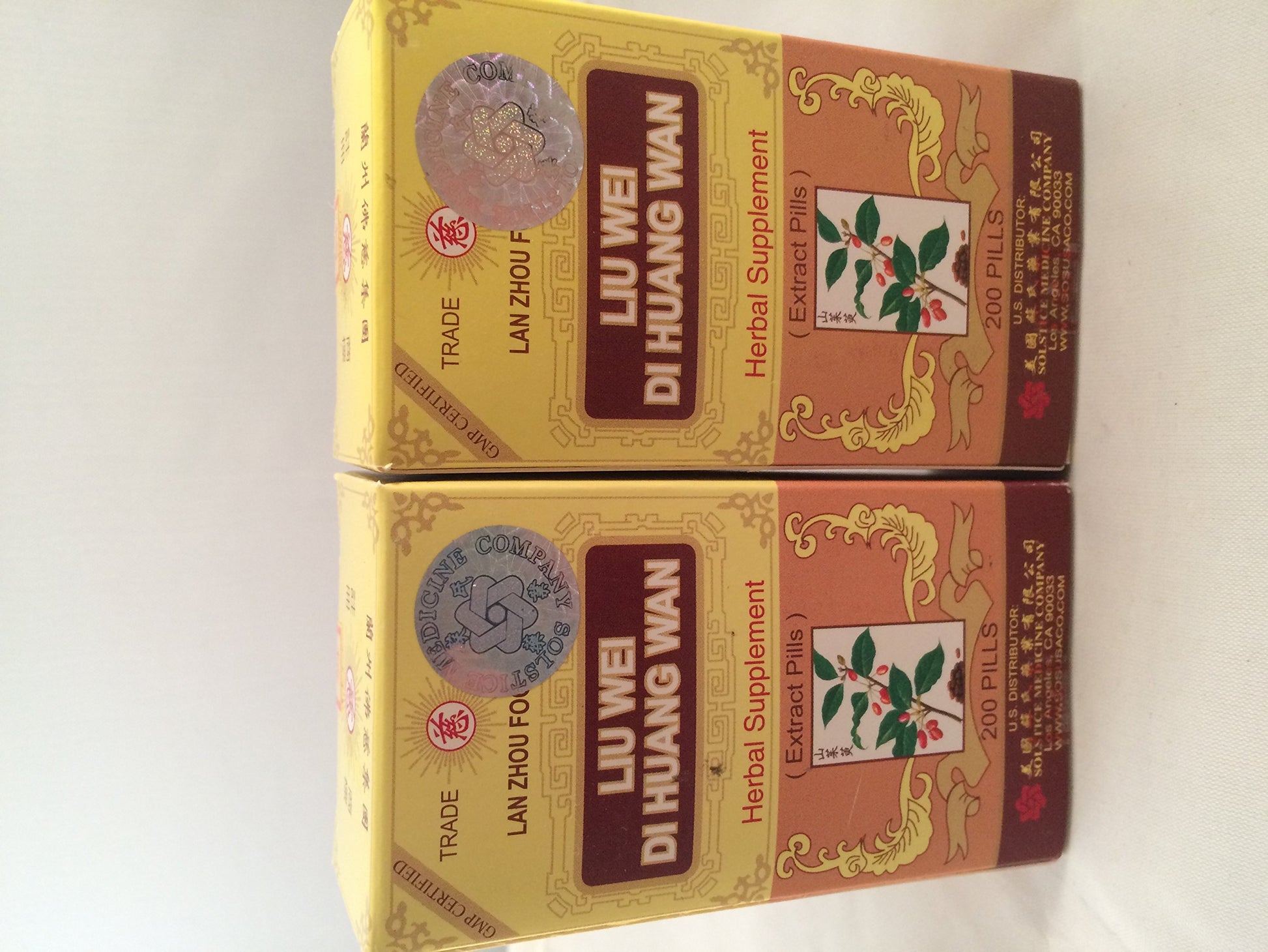 Lan Zhou Foci Liu Wei Di Huang Wan Tablets, 2 Boxes
