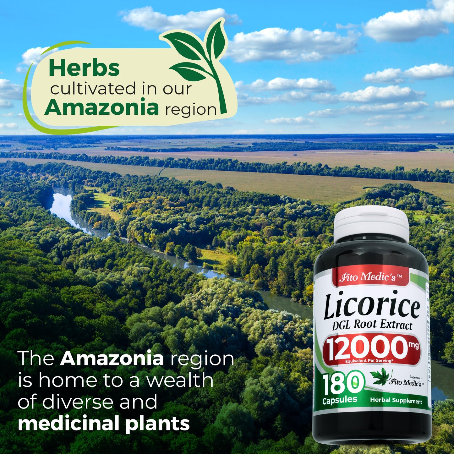 FITO MEDIC'S Licorice Root Capsule, 180 Capsules