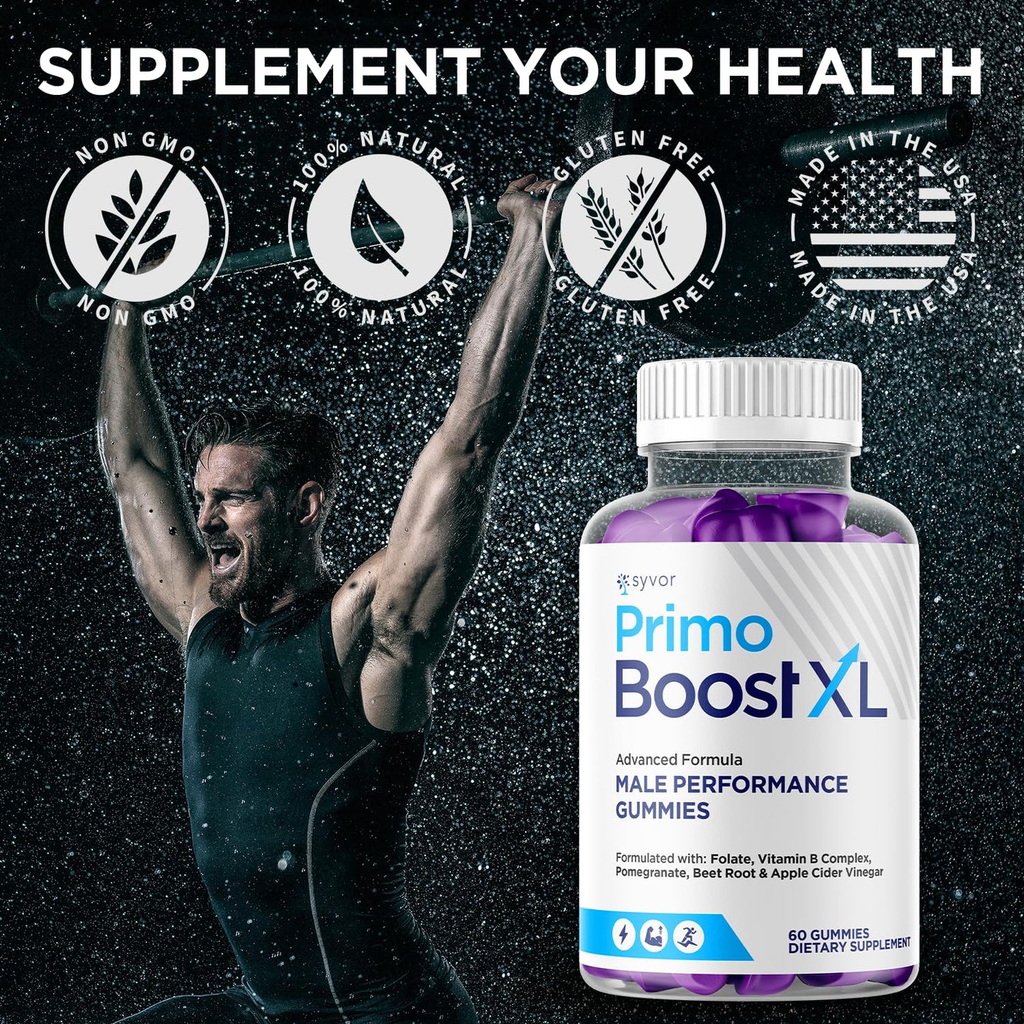Syvor Primo Boost XL Gummies 60 Count