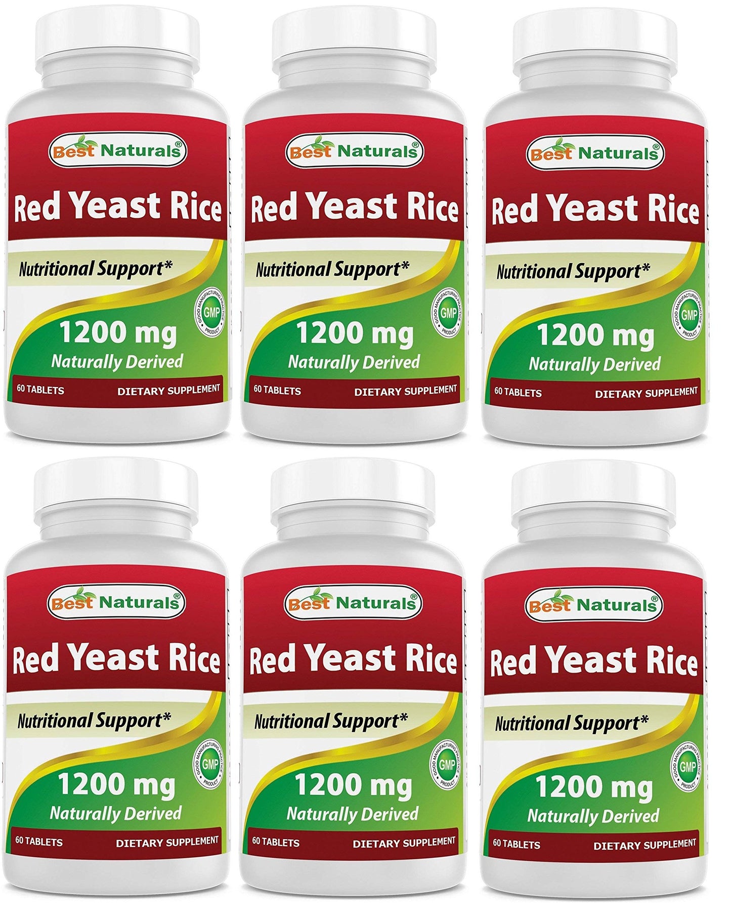 Best Naturals Red Yeast Rice 1200 mg Tablet, 360 Tablets