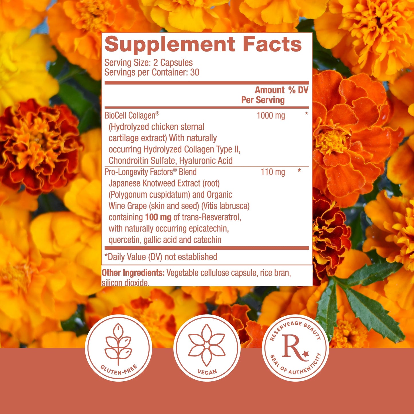 Reserveage Nutrition Beauty Collagen Booster Capsule 60 Count