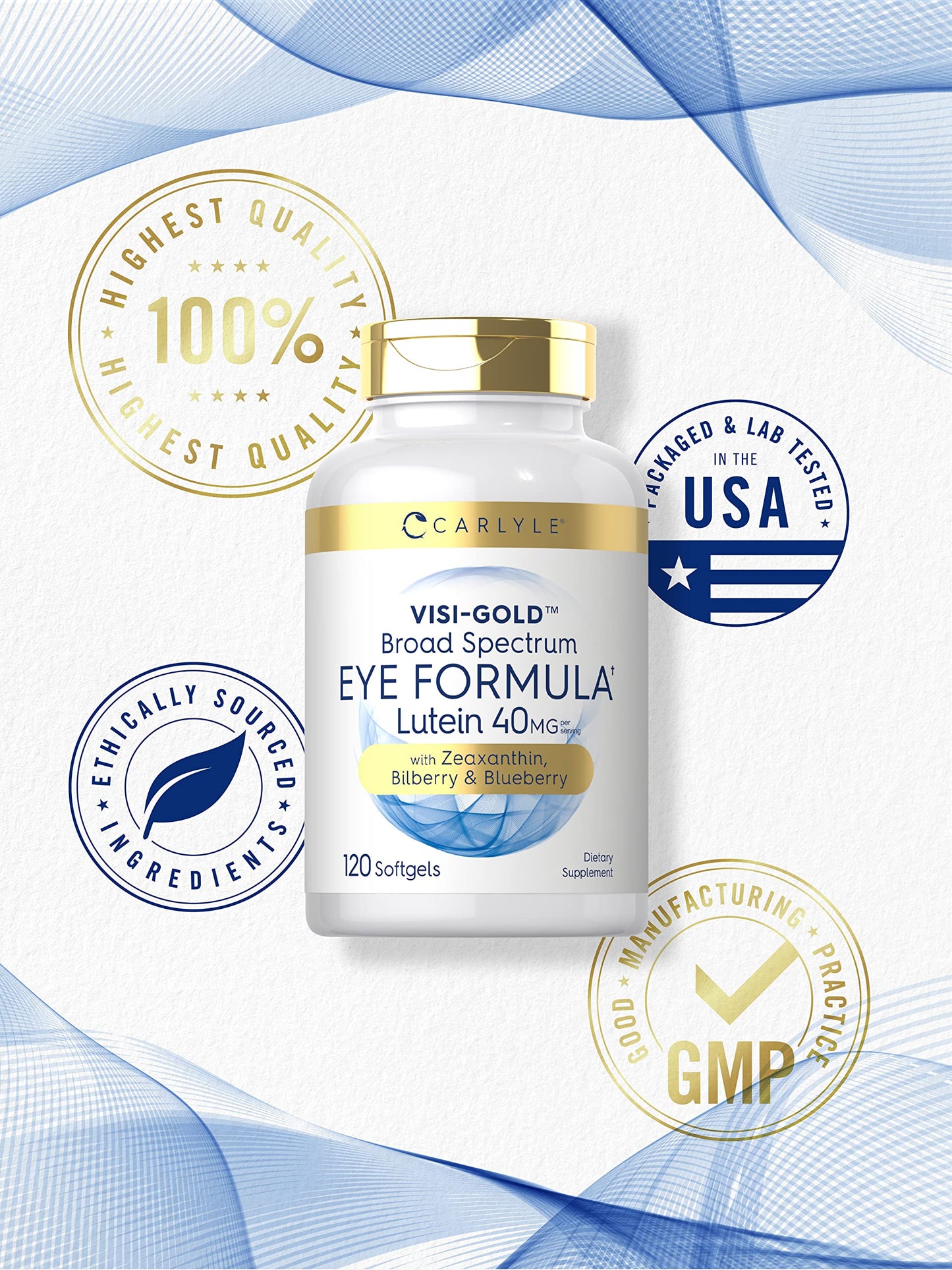 Carlyle Eye Health Supplement Softgels 120 Count