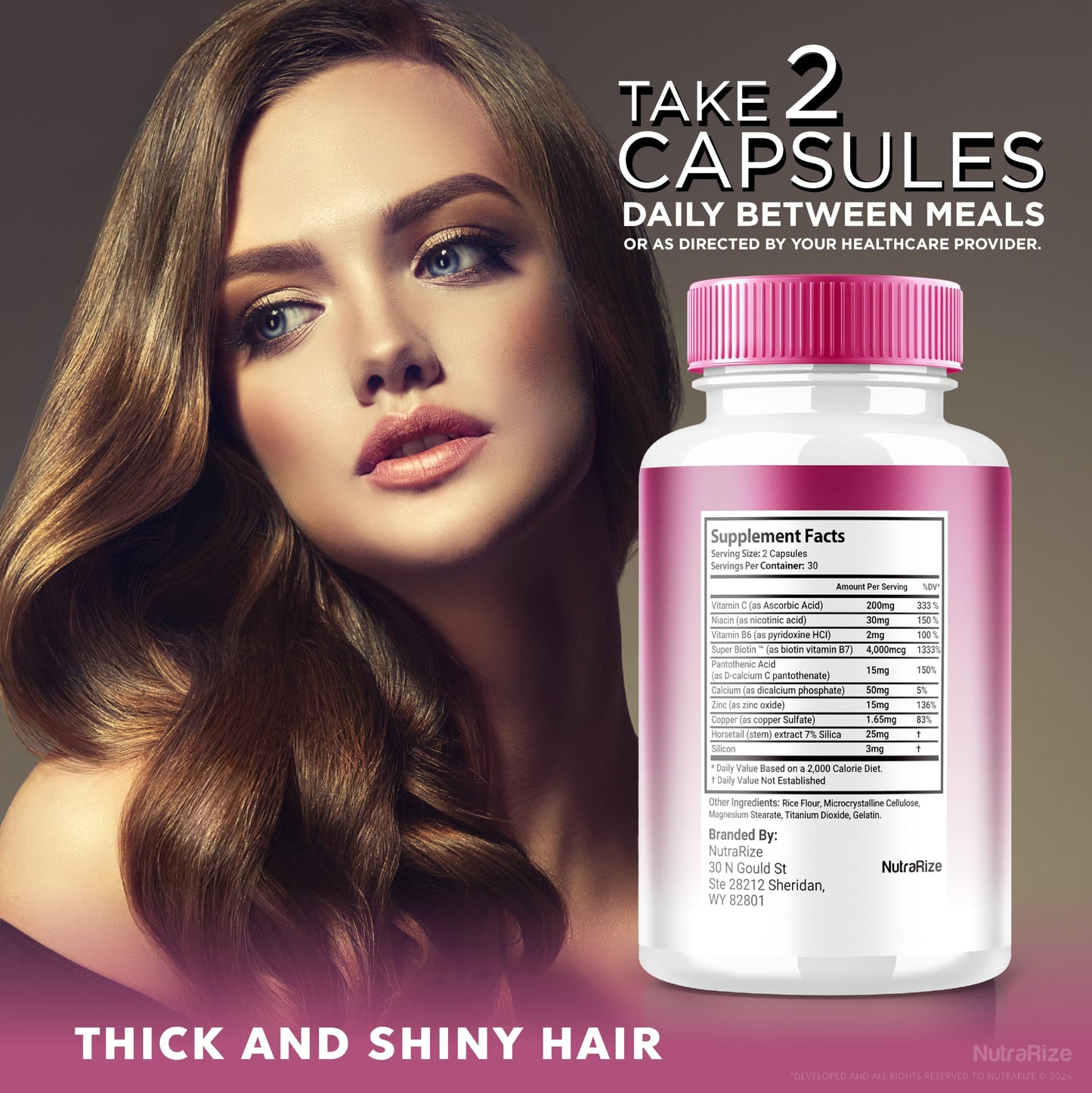 NutraRize Harmony Hair Capsules, 60 Capsules