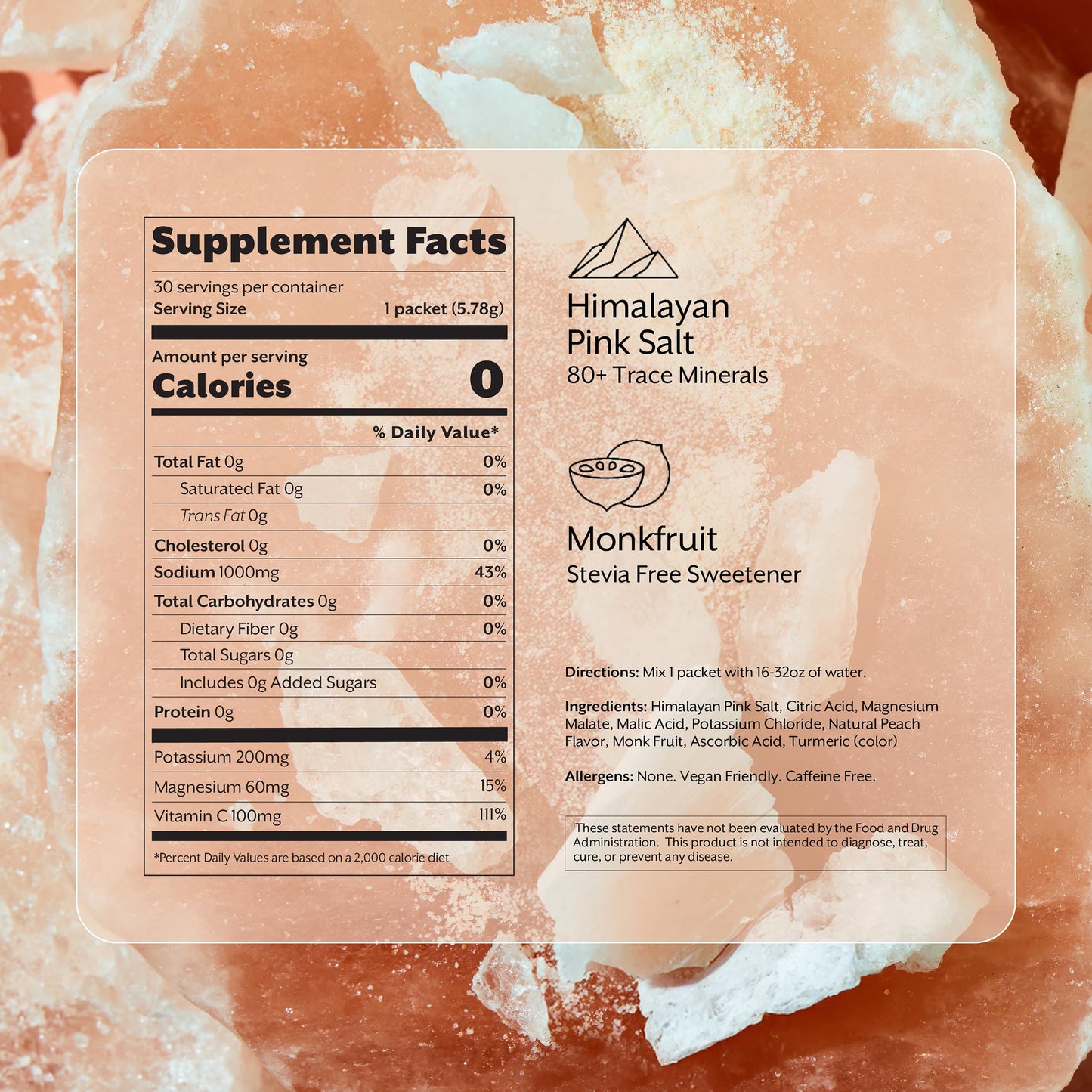 ProMix Nutrition Electrolytes Powder White Peach, 30 Servings