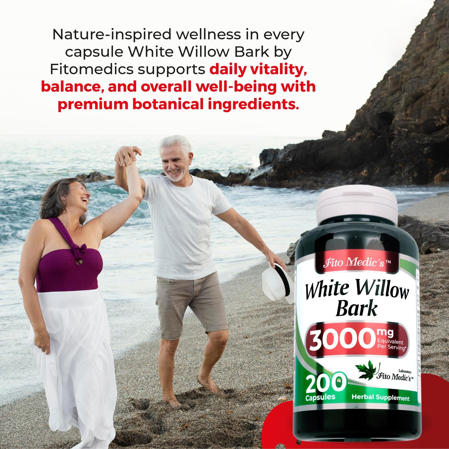 FITO MEDIC'S Lab White Willow Bark Supplement White Willow Extract Capsule 1
