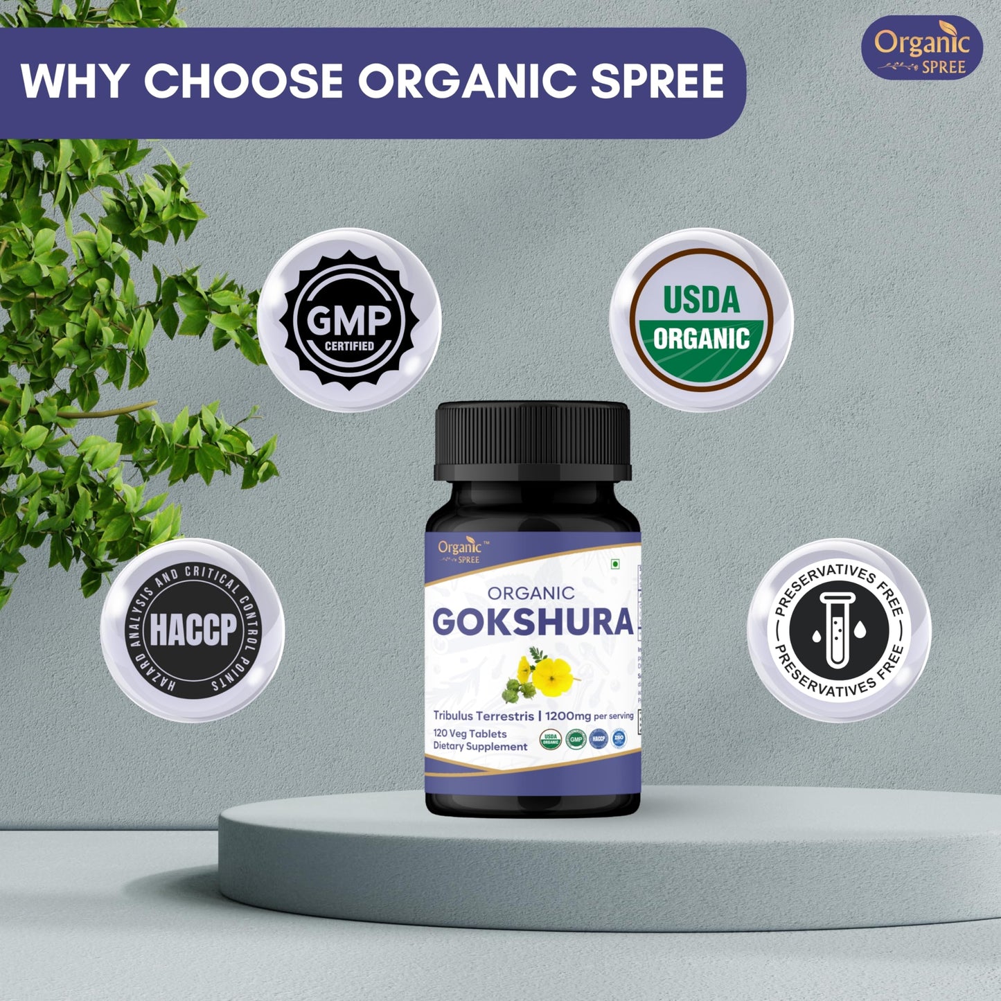 ORGANIC SPREE Gokshura 240 Tablets