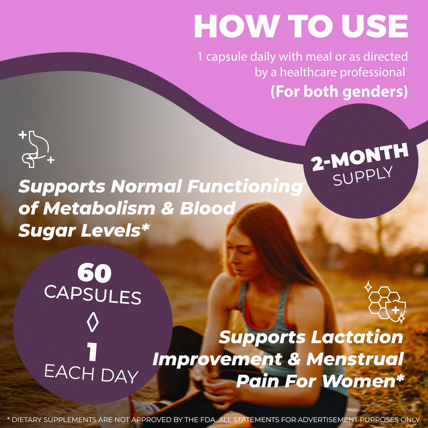 Stemox Fem Flare Fenugreek Supplement for Women Capsules 60 Capsules