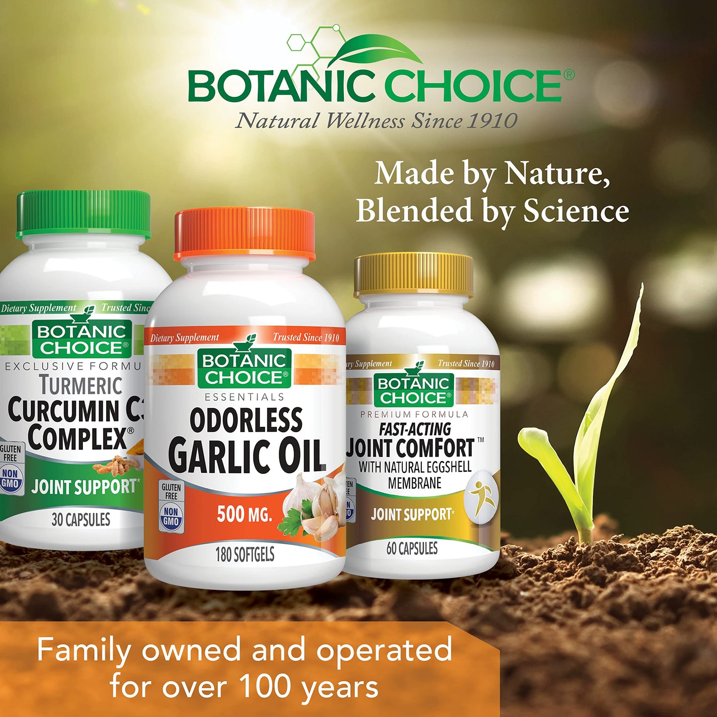 Botanic Choice Odorless Garlic Oil Softgels 180 Count