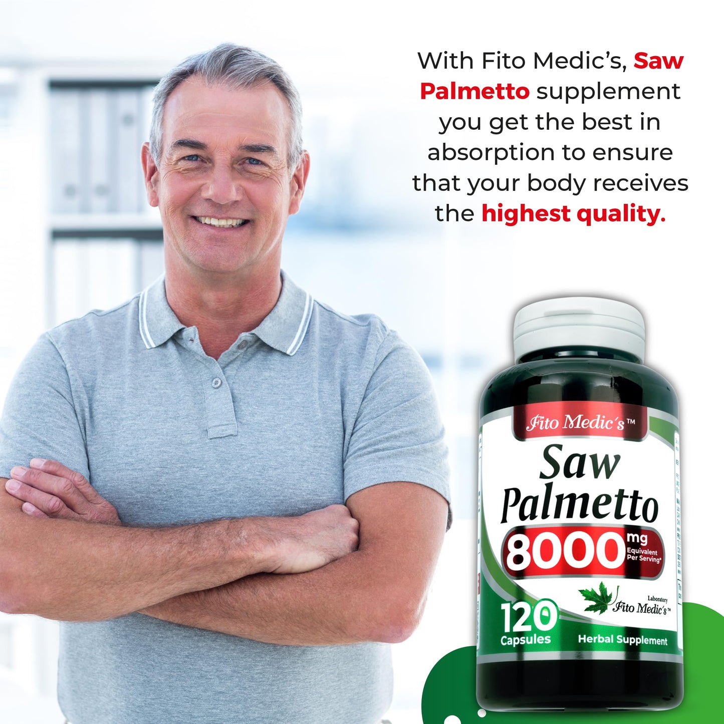 FITO MEDIC'S Saw Palmetto Capsules 120 Count