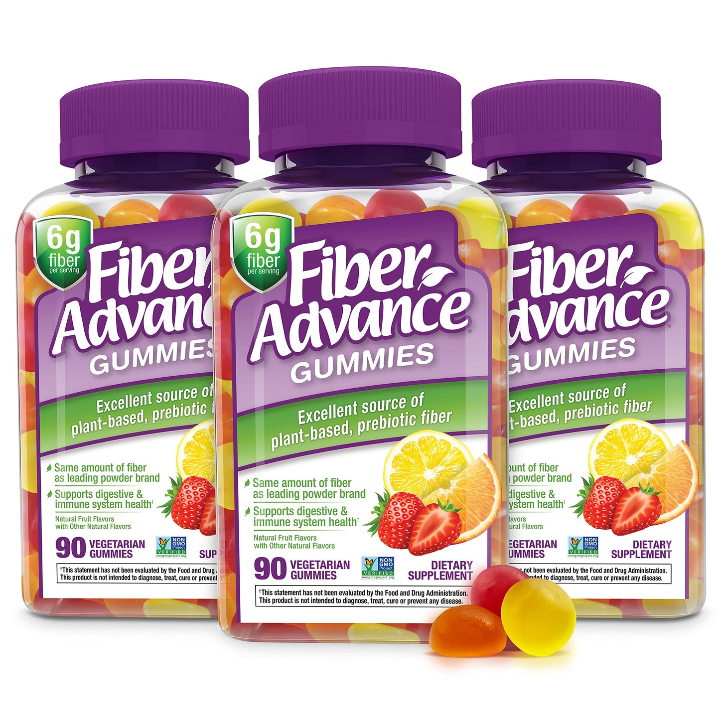 Fiber Advance Gummies 90 Count