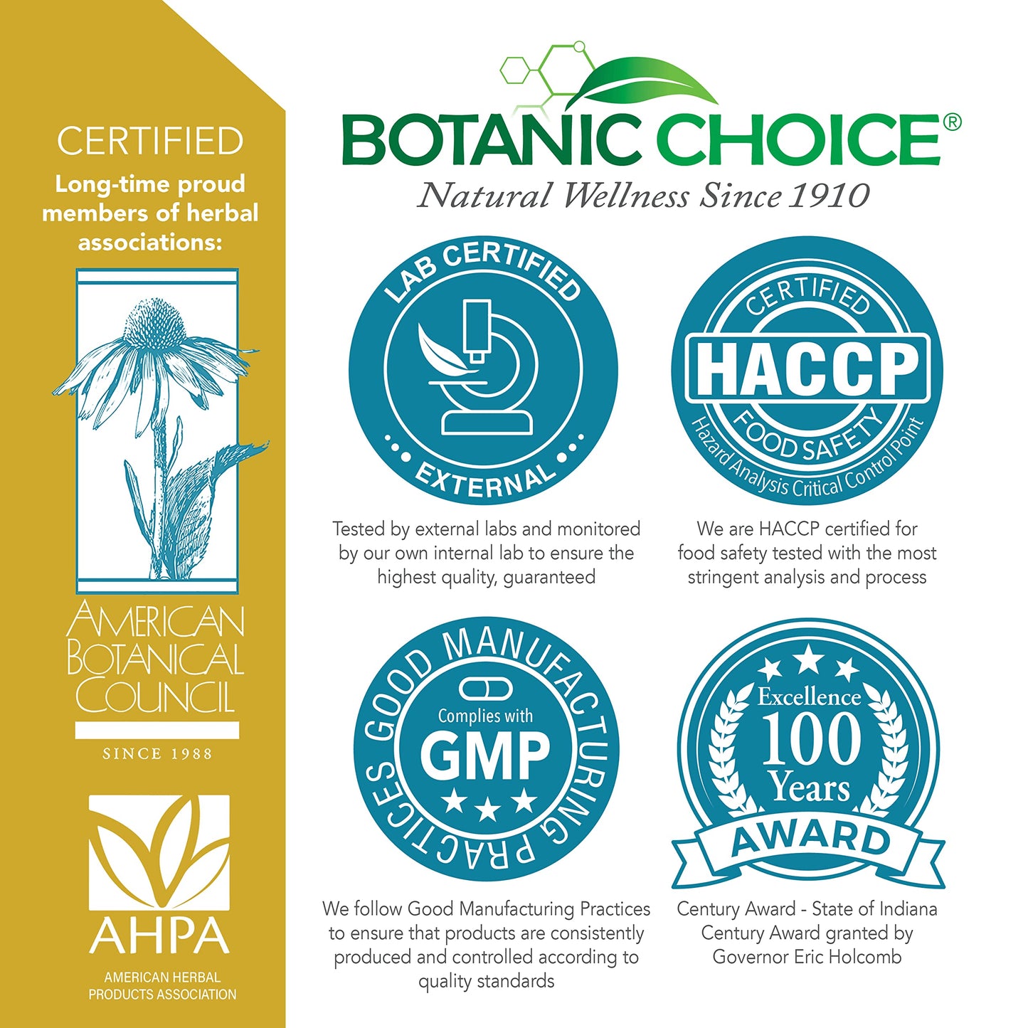 Botanic Choice Biotin Hair Skin and Nails Vitamins Capsules 60 Count