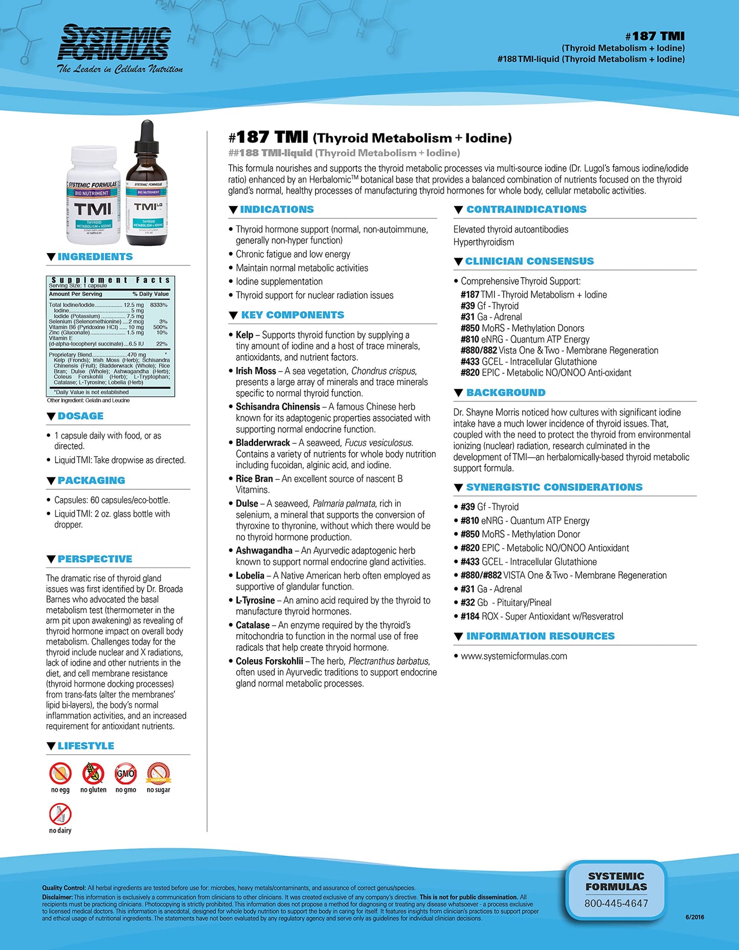 Bio Nutrient Thyroid Metabolism + Iodine Capsule, 60 Count