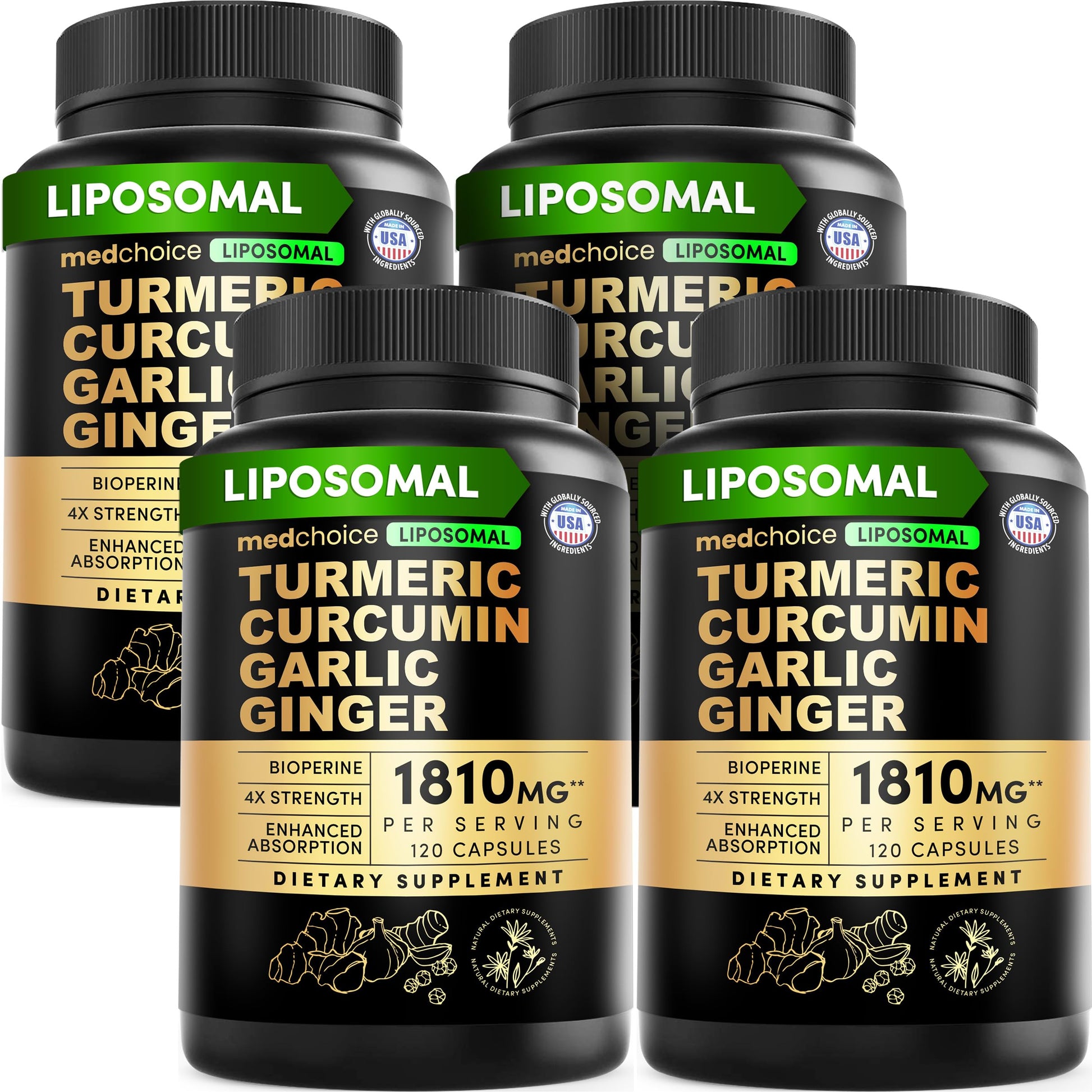 MEDCHOICE Liposomal Turmeric Capsule, 480 Capsules