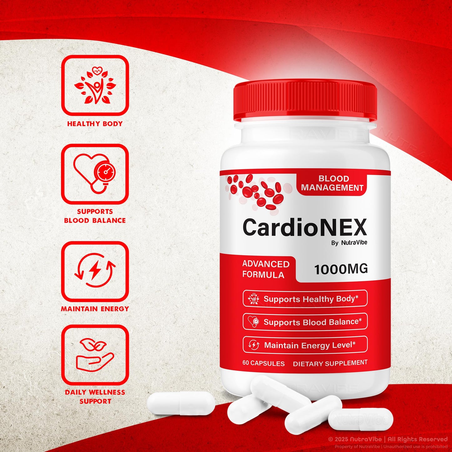NutraVibe CardioNEX 120 Capsules