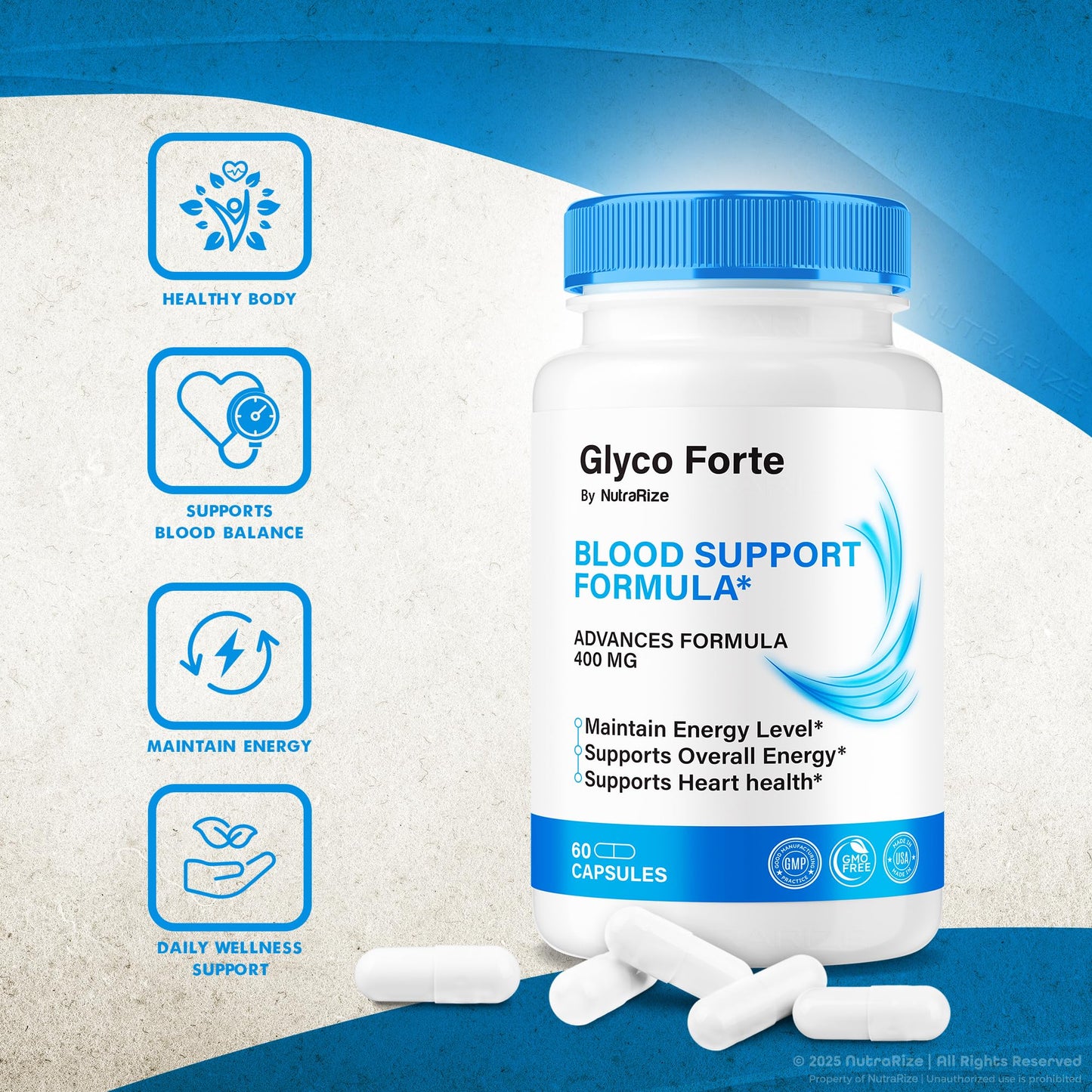 NutraRize Glyco Forte Capsule 60 Count
