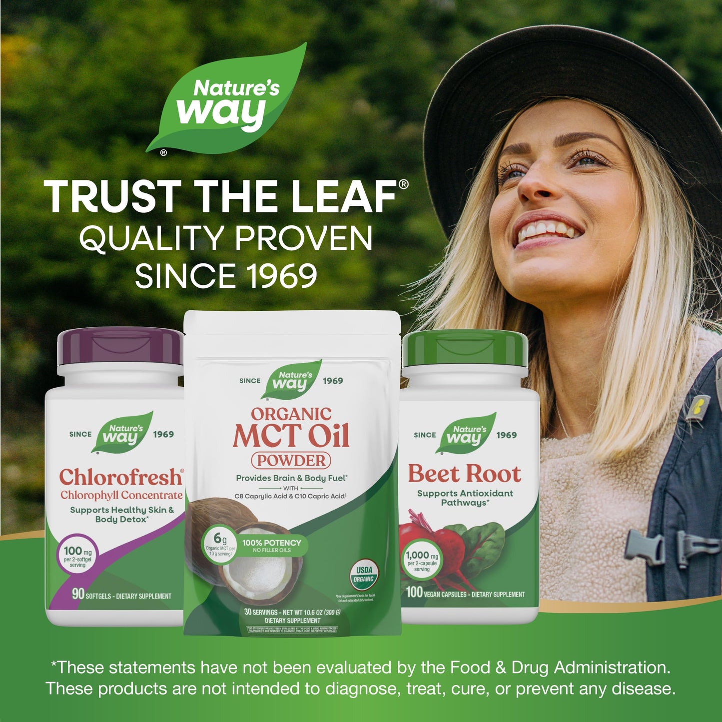 Nature's Way Organic MCT Oil Powder, C8 Caprylic Acid & C10 Capric Acid, Brain & Body Fuel*, Odorless & Flavorless Powder, No Filler Oils, 30 Servings, 10.6 oz