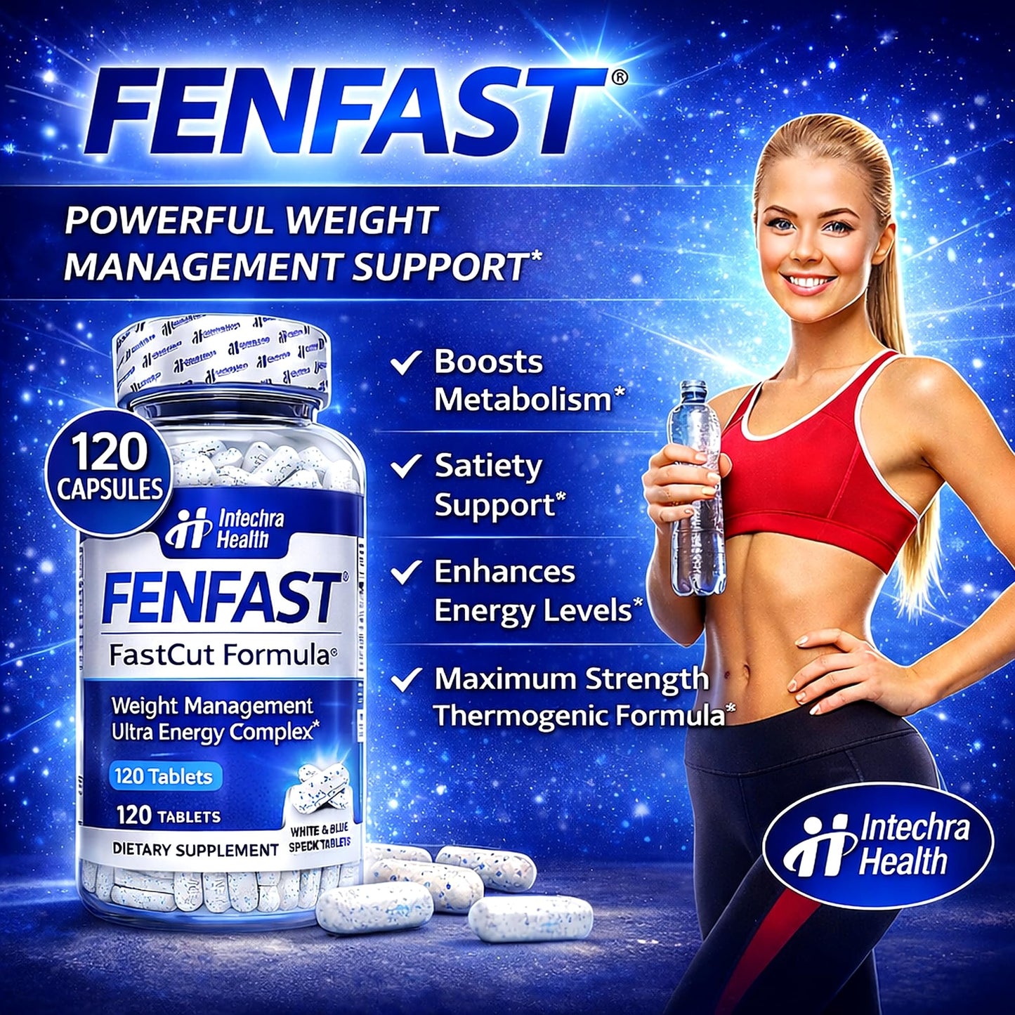 FASTCUT Thermogenic Diet Pills, 120 Tablets
