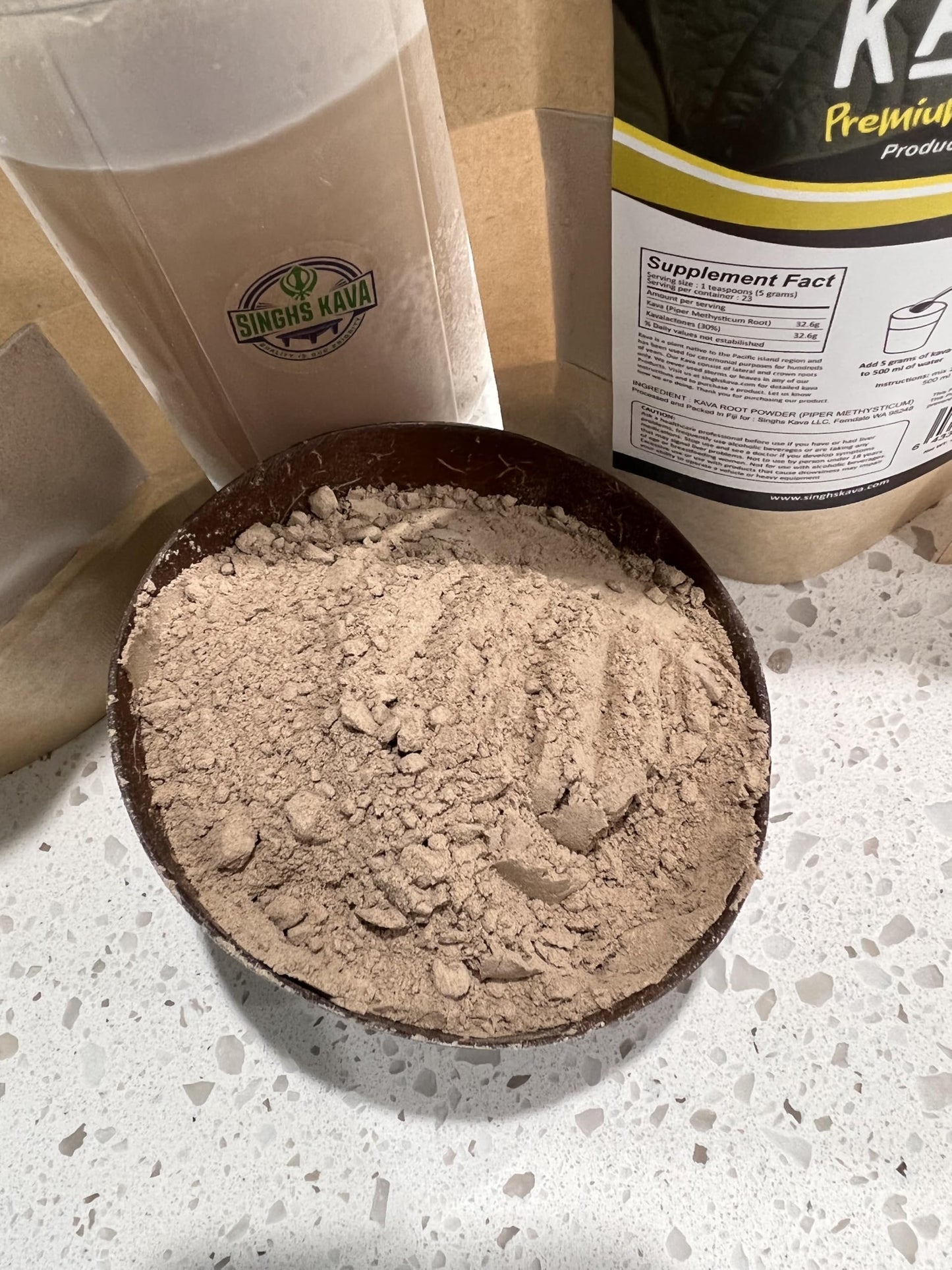 SINGHS Noble Fiji Instant Kava Powder 1 Ounce