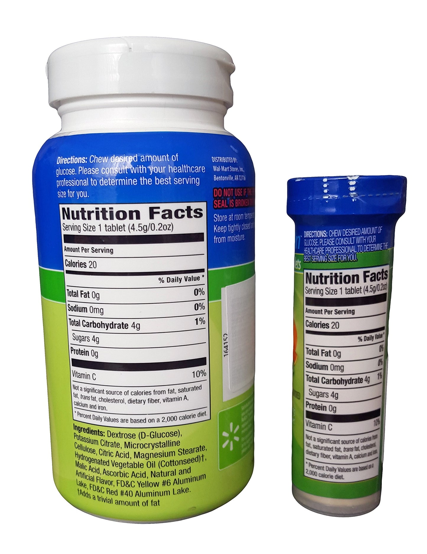 Reli On Glucose Tablets, 50 Tablets with On-The-Go Tube, 10 Tablets, Tropical Fruit