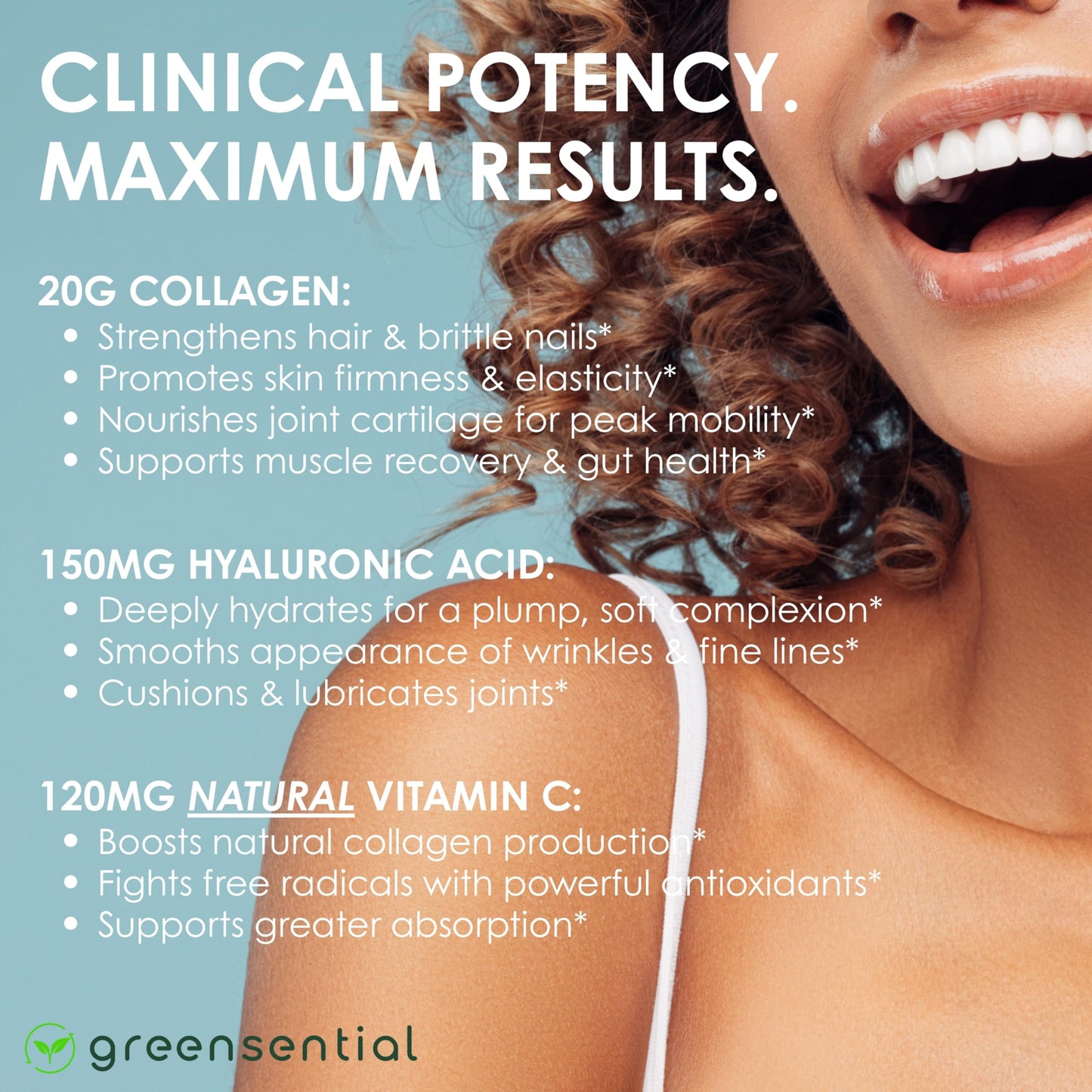 Greensential Collagen Peptides Plus Powder 20.7 oz