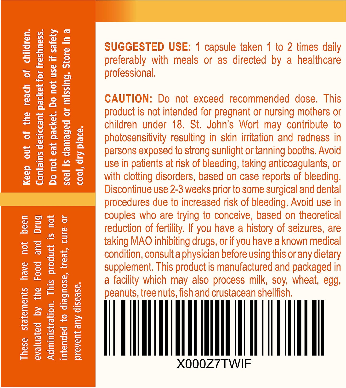 Natures Wellness Brain Booster Capsule 1 Count