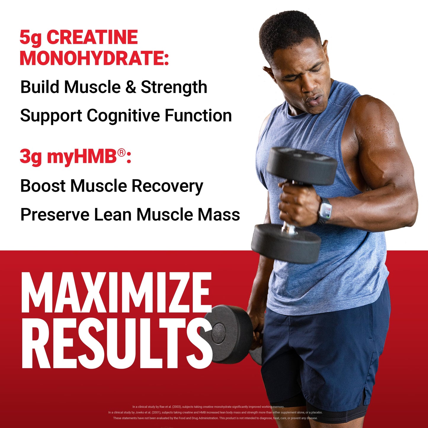Force Factor Creatine HMB Powder, 8.85 oz