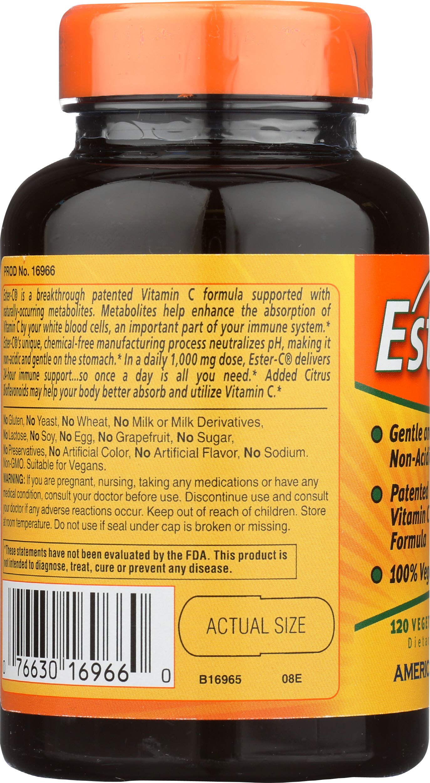 American Health Ester-C Capsules, 120 Count