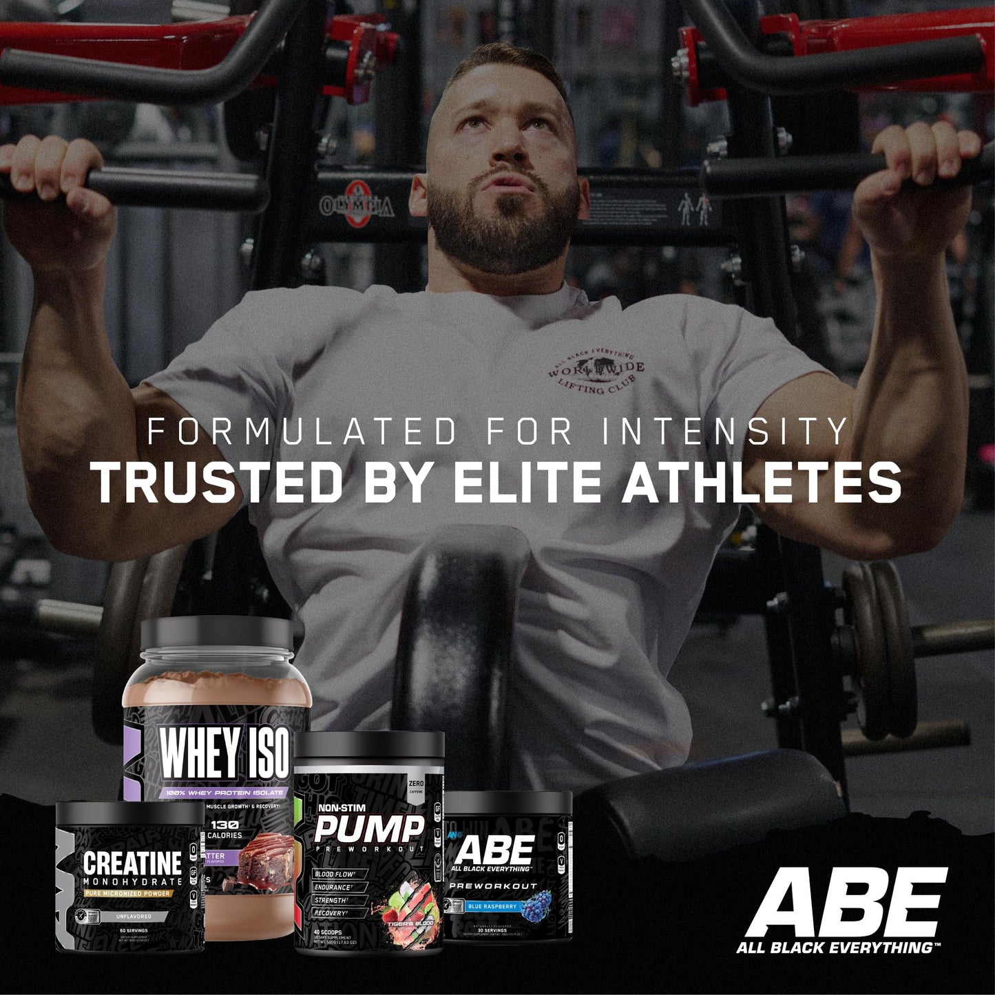 ABE All Black Everything Creatine Monohydrate Powder 10.58 Ounce