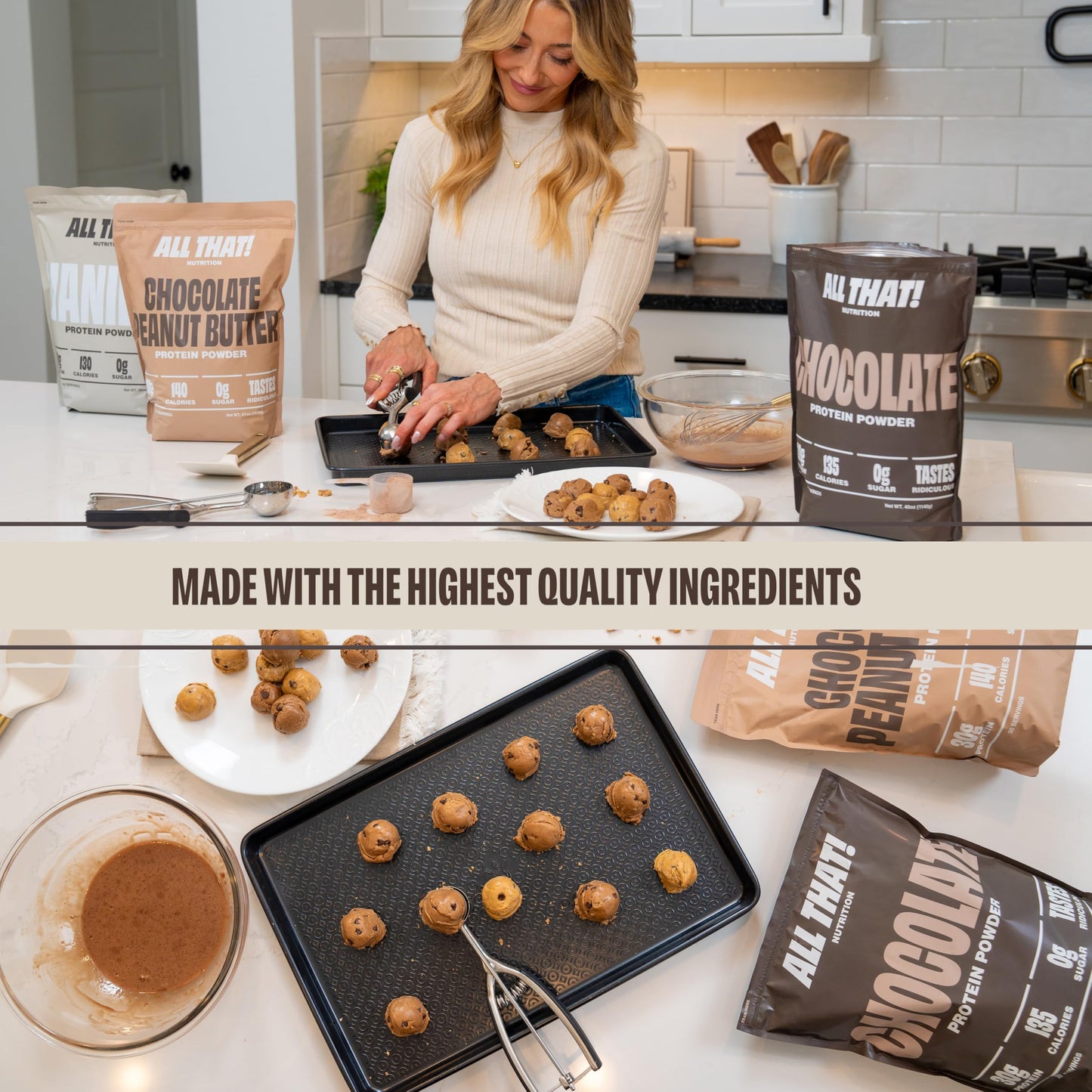 ALL THAT! NUTRITION Chocolate Protein Powder, 40 Servings