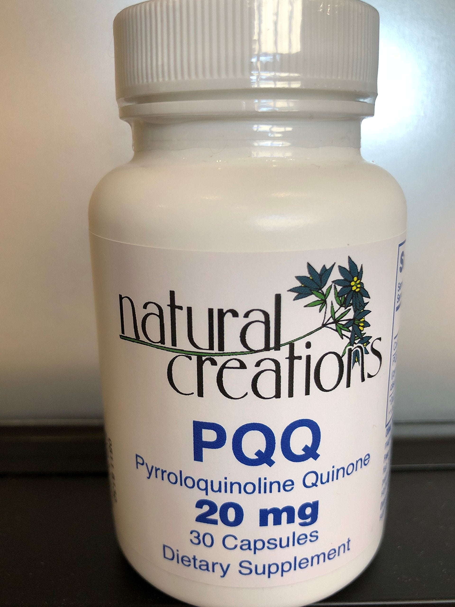 Natural Creations PQQ 20mg (Pyrroloquinoline Quinone) Capsule, 30 Count