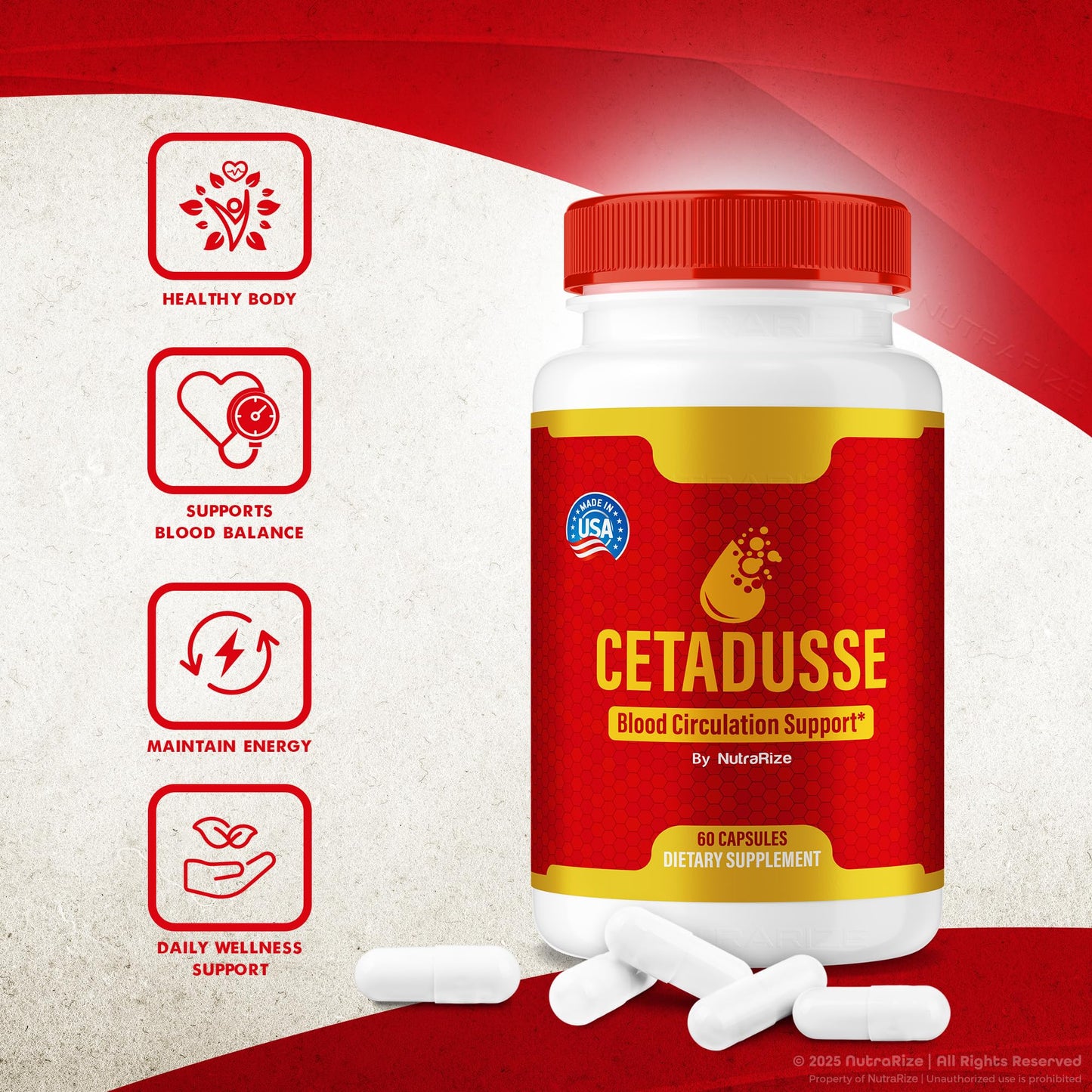 NutraRize Cetadusse Capsules 180 Capsules
