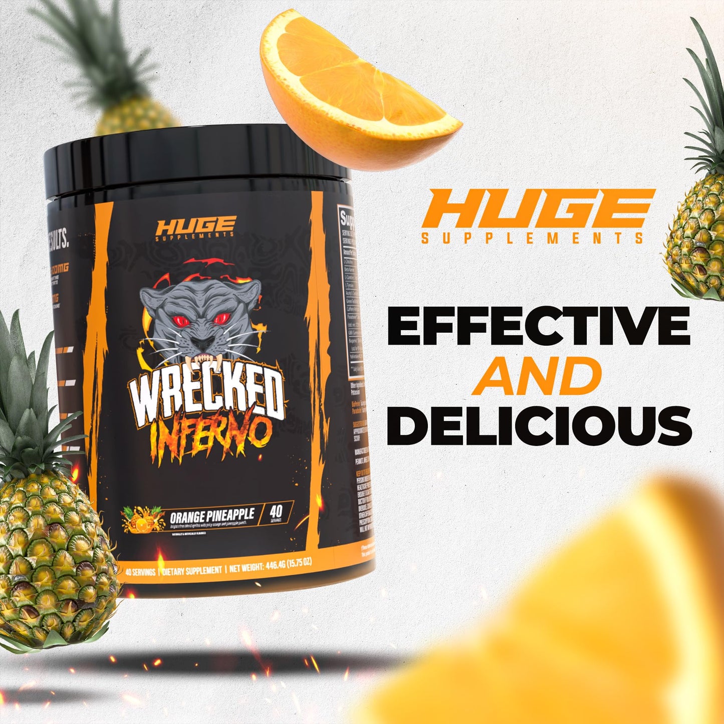 Huge Supplements Wrecked Inferno Thermogenic Pre-Workout Powder, 1