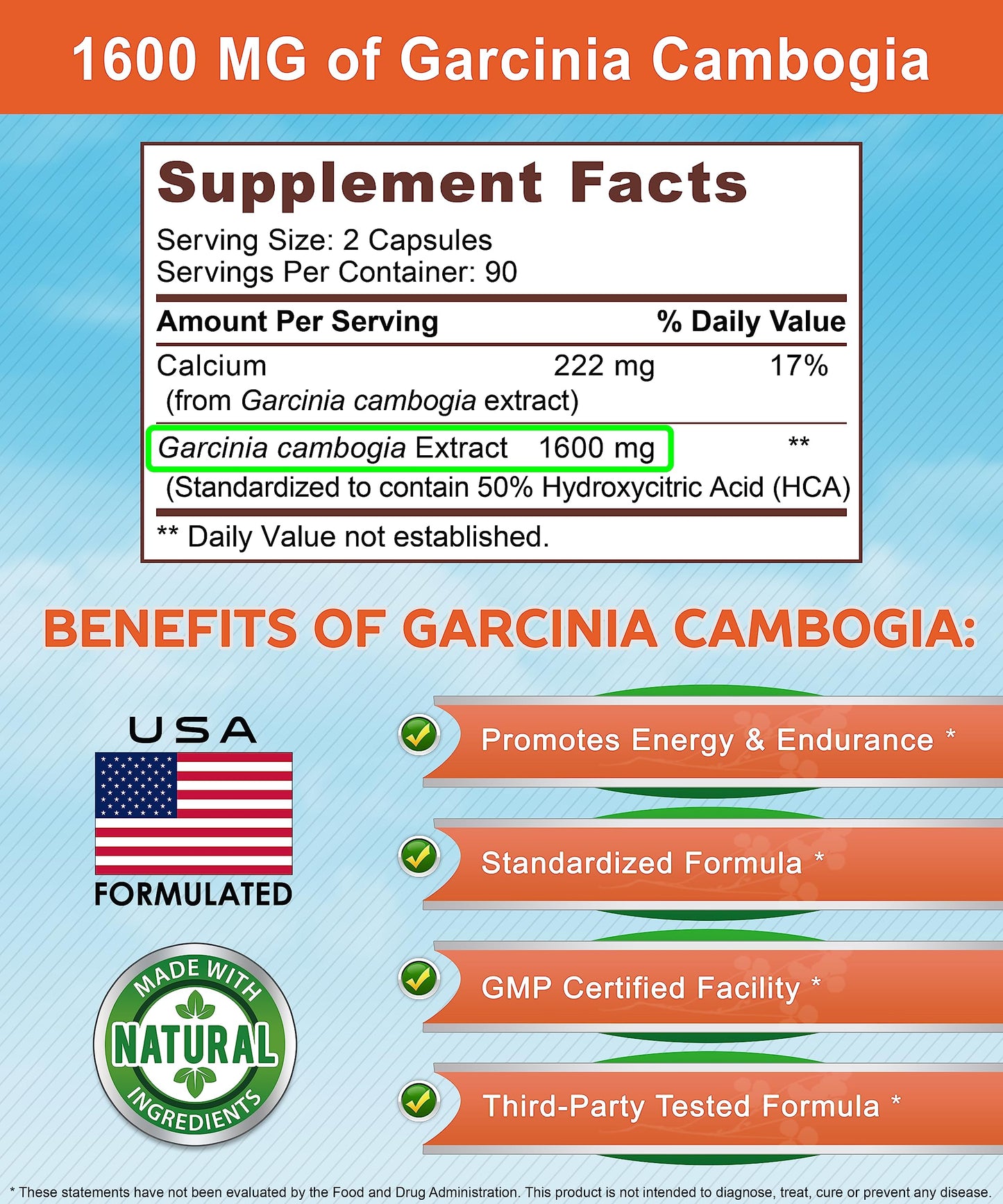 K4 Keto Garcinia Cambogia 1600 mg Capsule, 180 Count