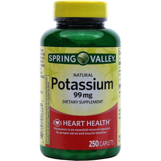 DUXEC Potassium 99 mg from Potassium Gluconate 595 mg Capsules, 250 Count
