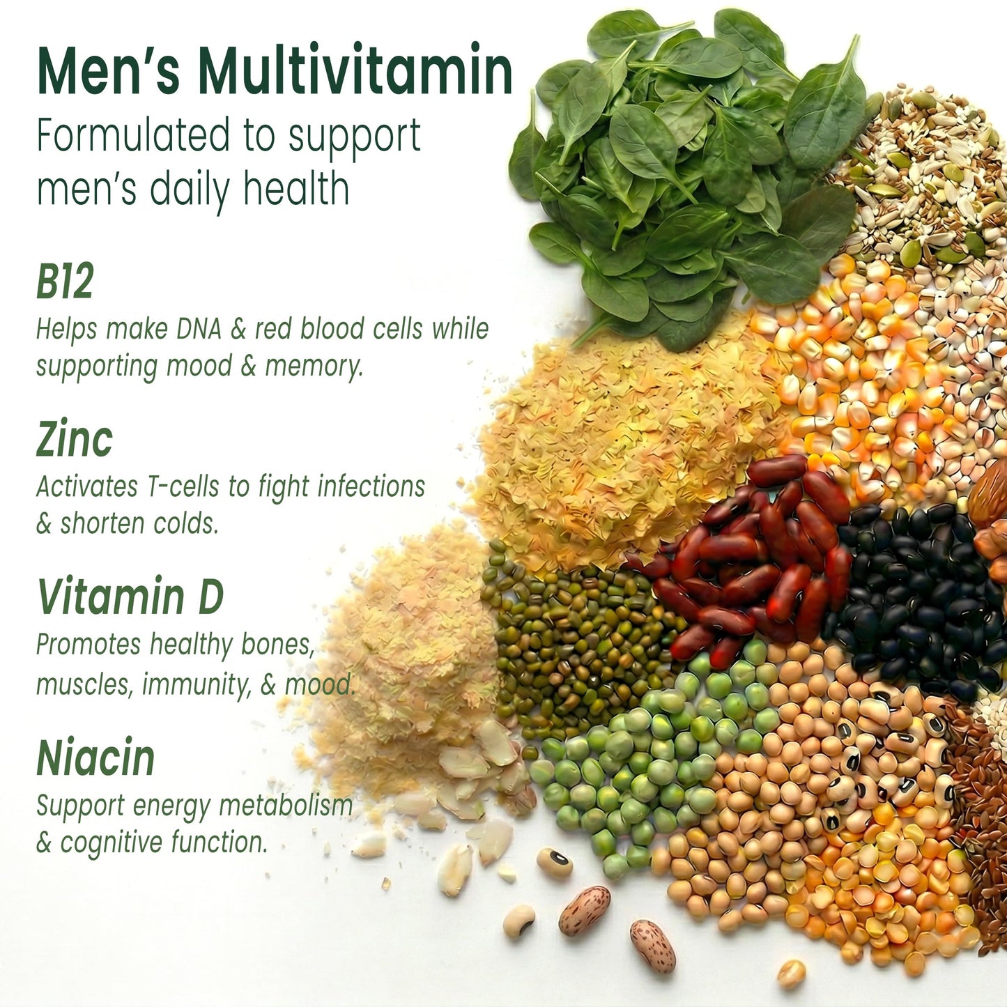 Sunsoil Supplements Men's Multivitamin Organic Gummies, 60 Count