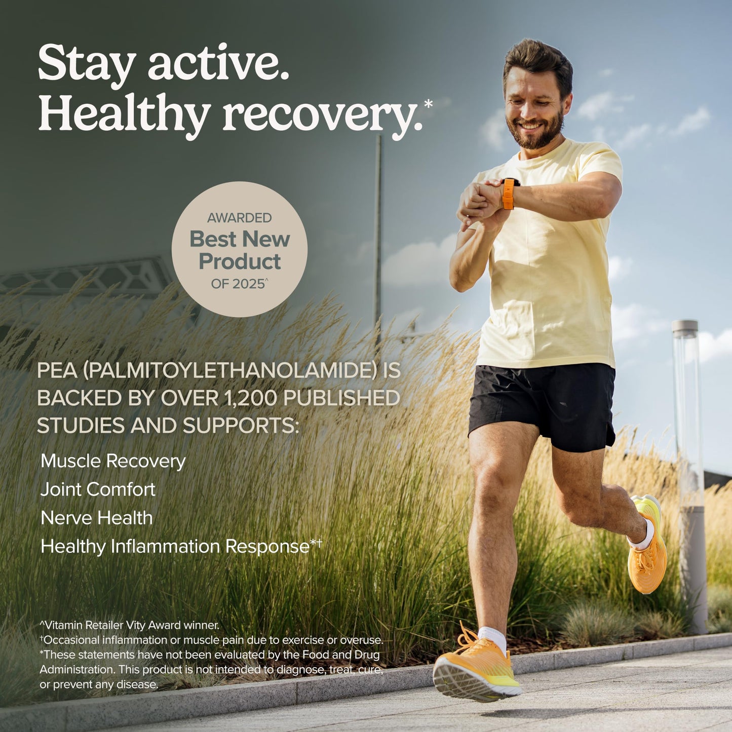 Terry Naturally Pea Healthy Inflammation Response Post Workout Capsule, 60 Count