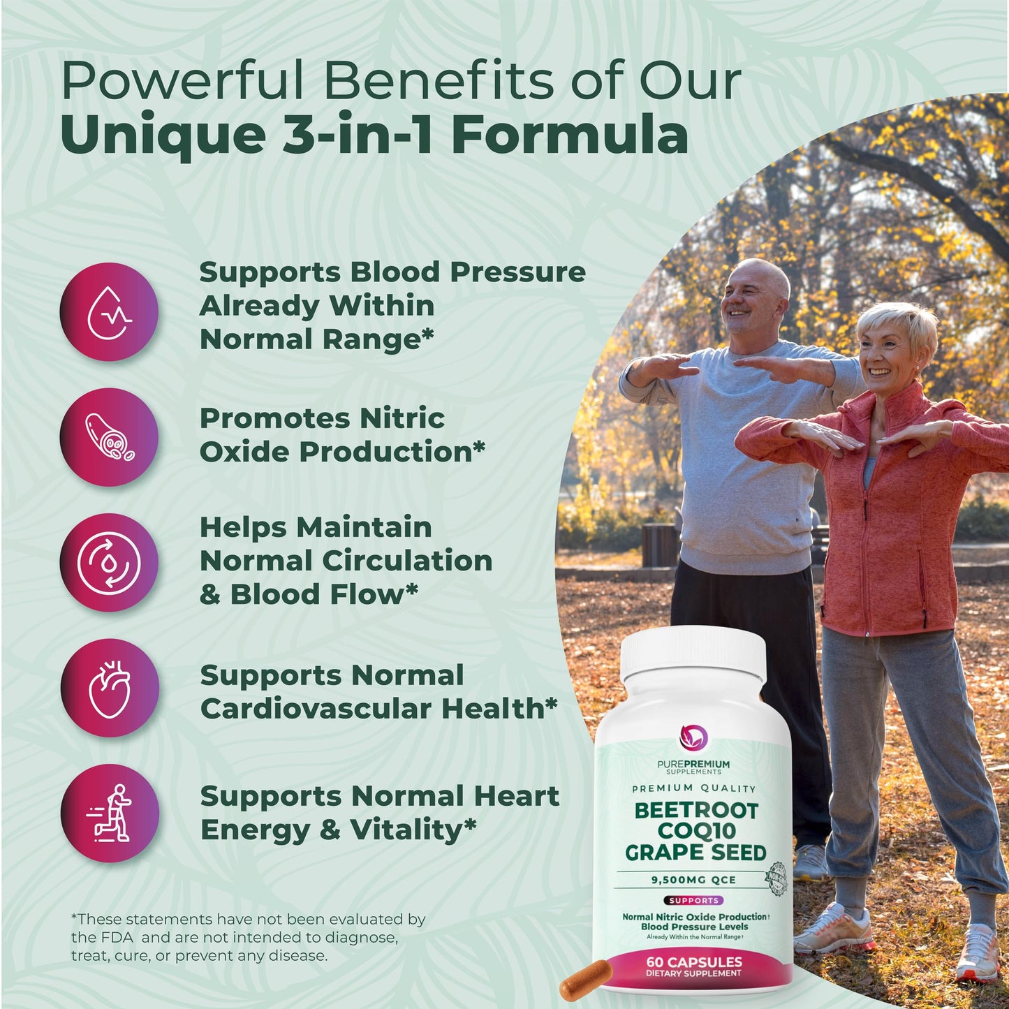 PurePremium Supplements Beet Root Capsule 60 Count