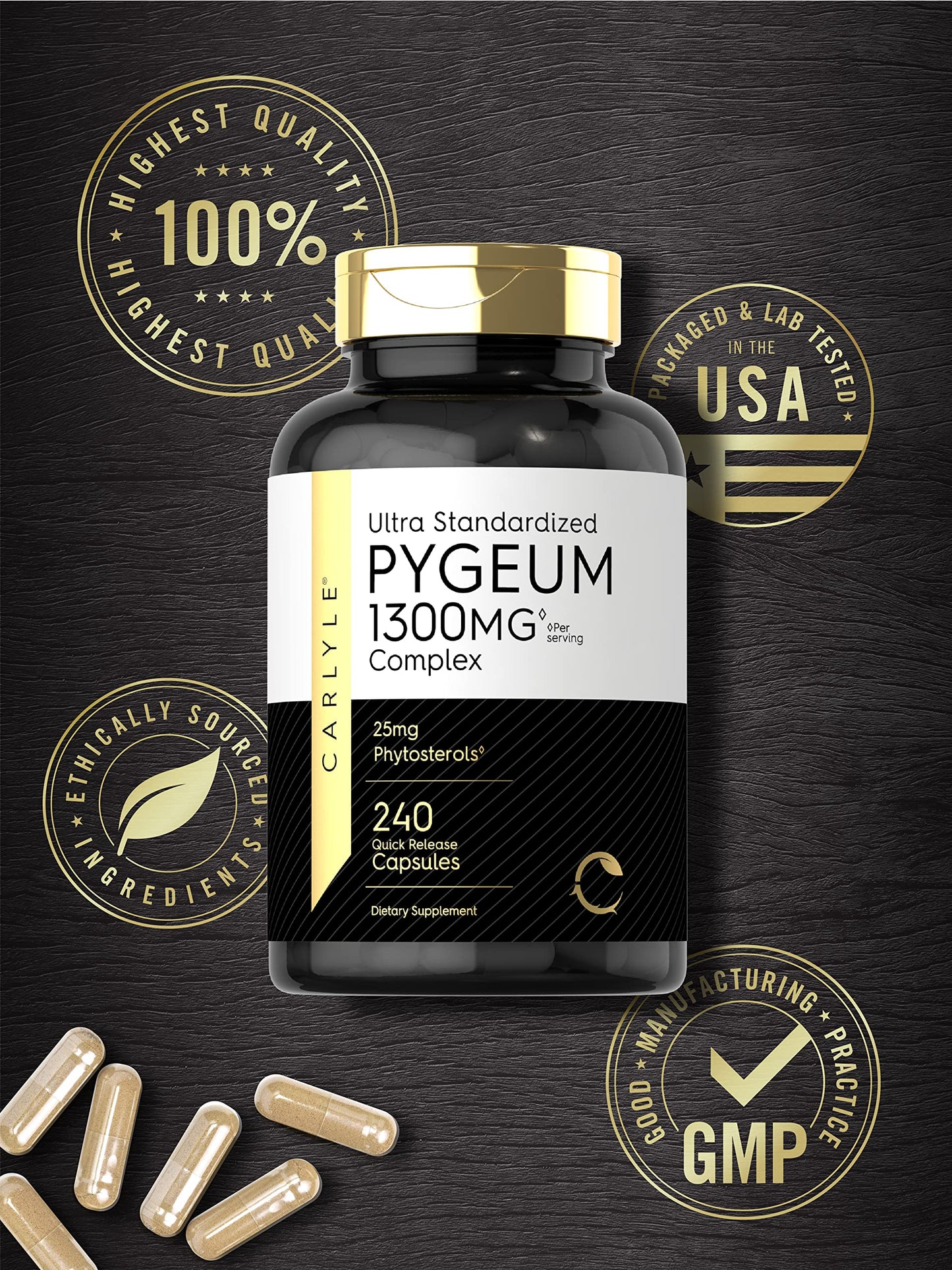 Carlyle Pygeum Supplement Capsules 240