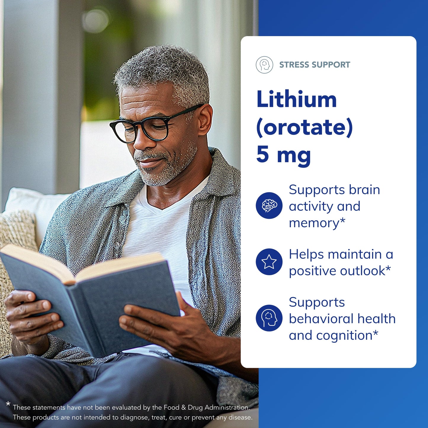 Pure Encapsulations Lithium (Orotate) 5 mg Capsules, 180 Capsules