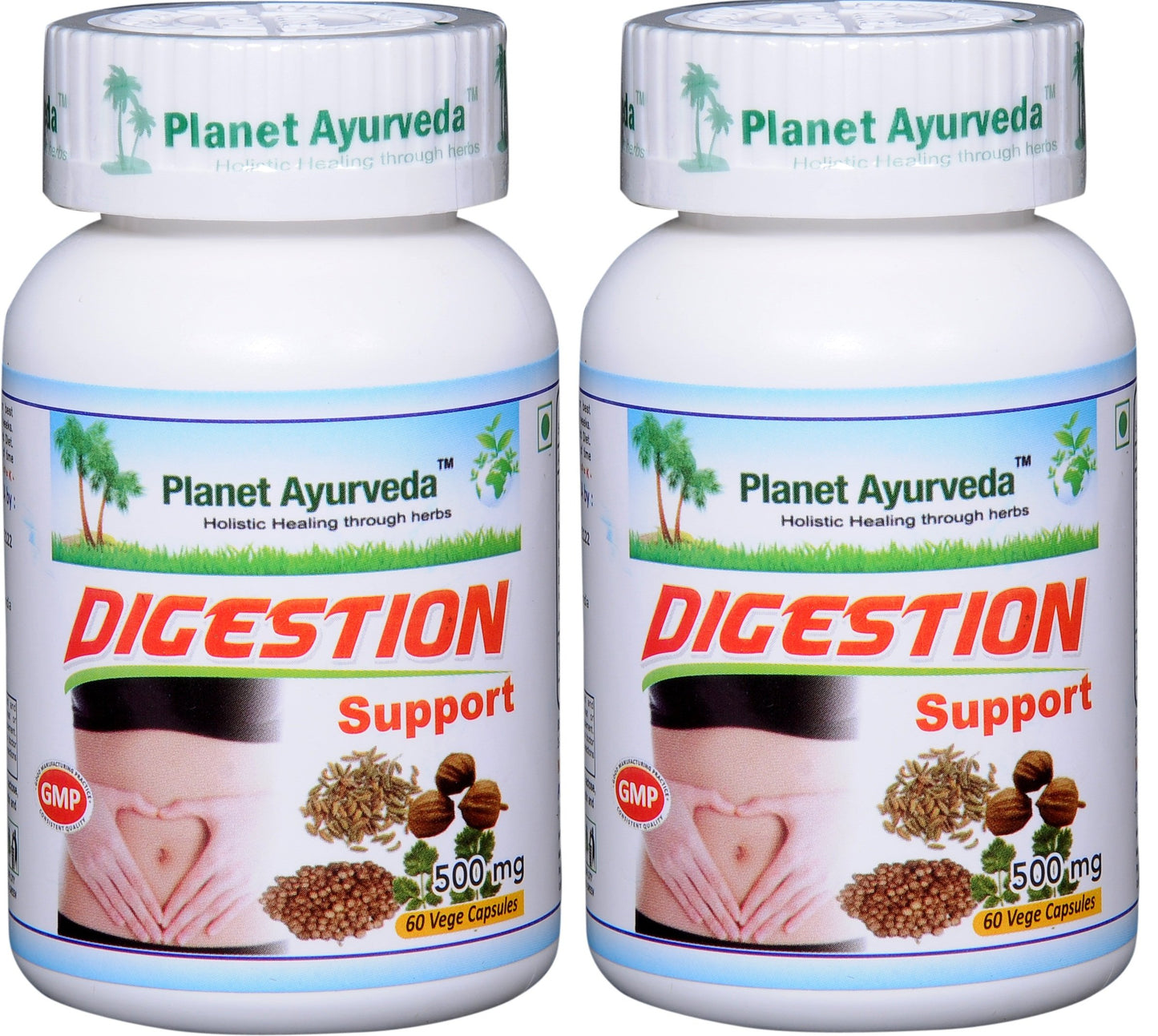 Planet Ayurveda Digestion Support Capsules, 2 Bottles