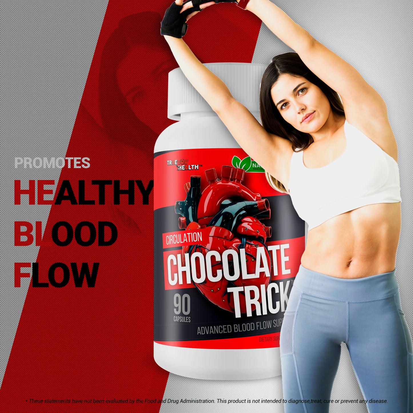 True You Health Chocolate Trick for Circulation Capsule 90 Count