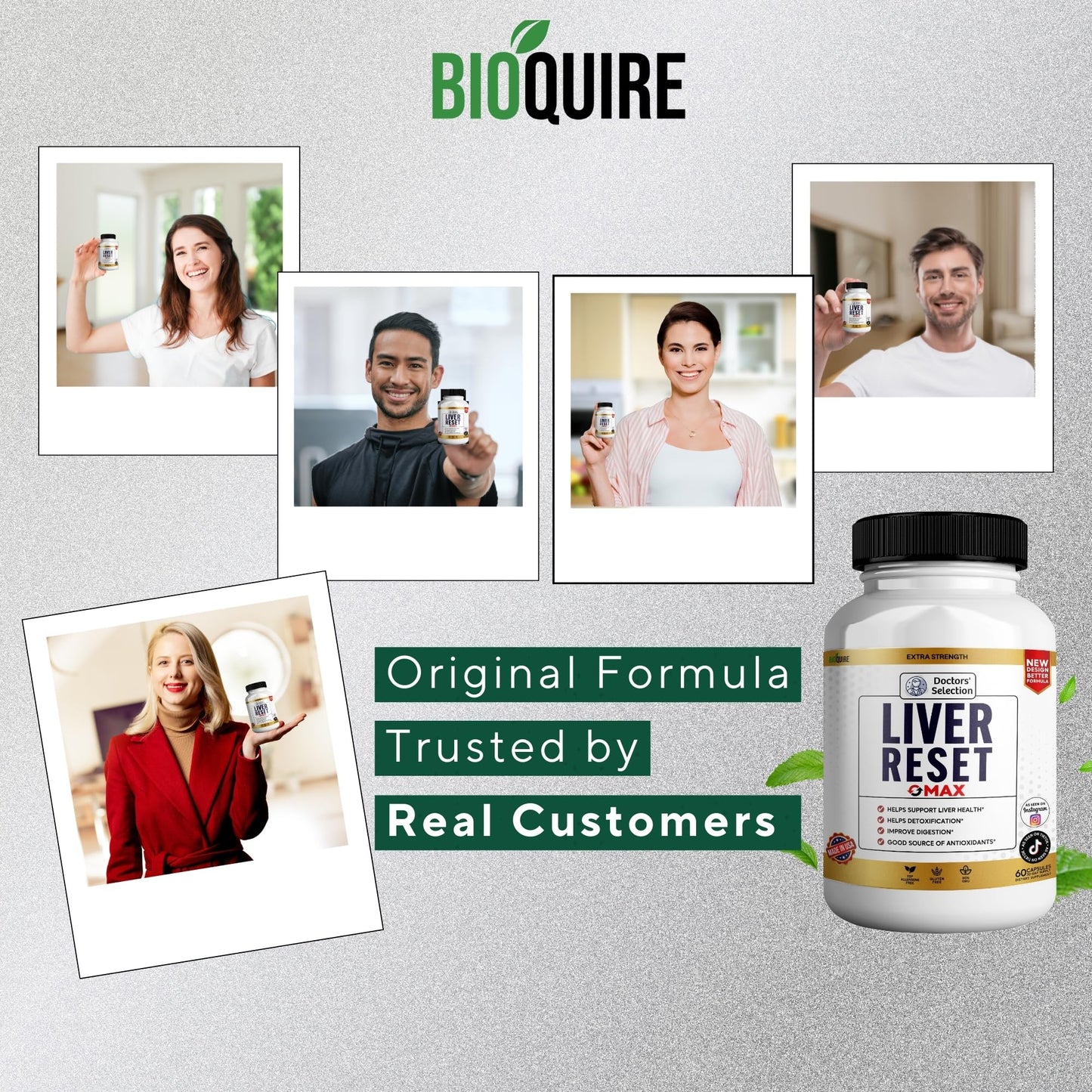 BIOQUIRE Liver Reset Max Extra Strength Supplement Capsules 60