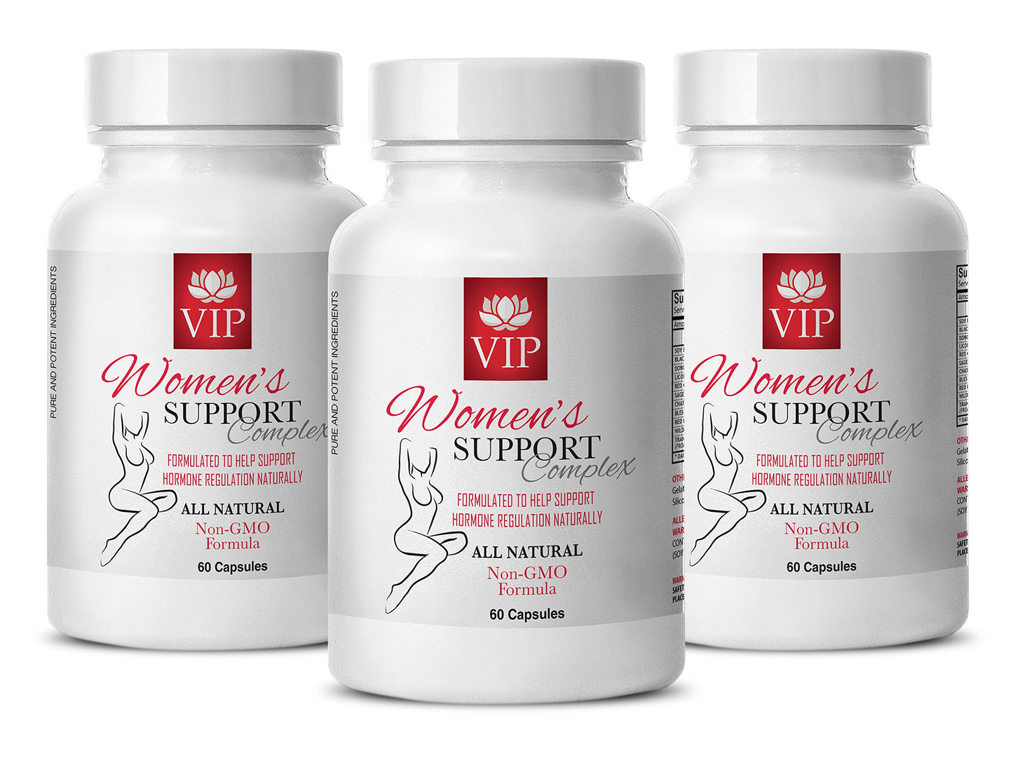 VIP Supplements Hot Flashes Menopause Relief - Women's Support Complex Natural - Licorice Root Extract, 180 Capsules