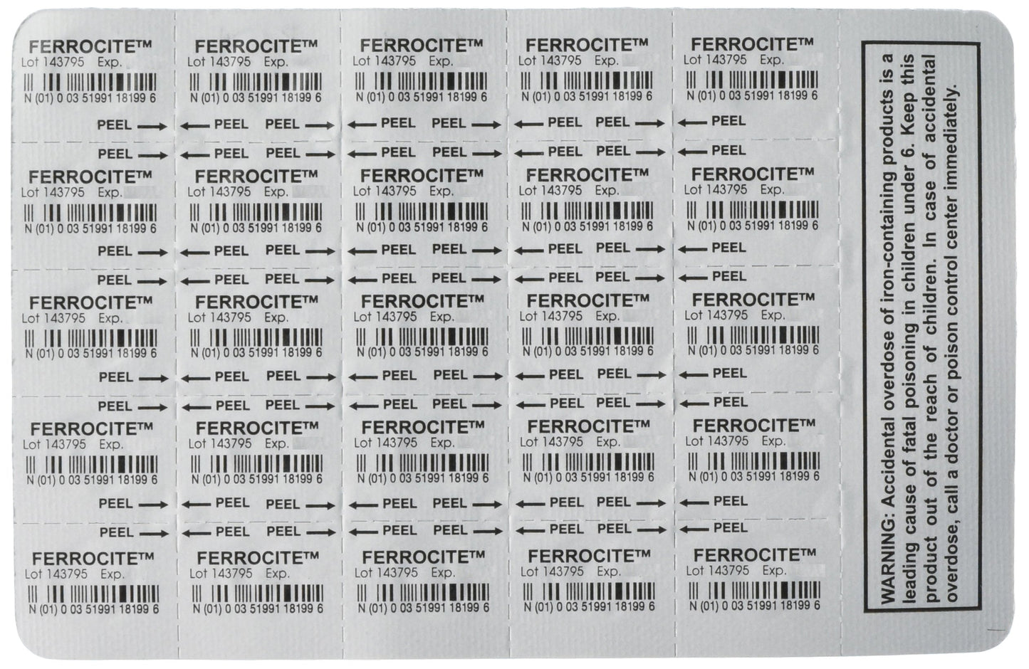 Breckenridge Ferrocite Tablets 324mg, 100 Tablets