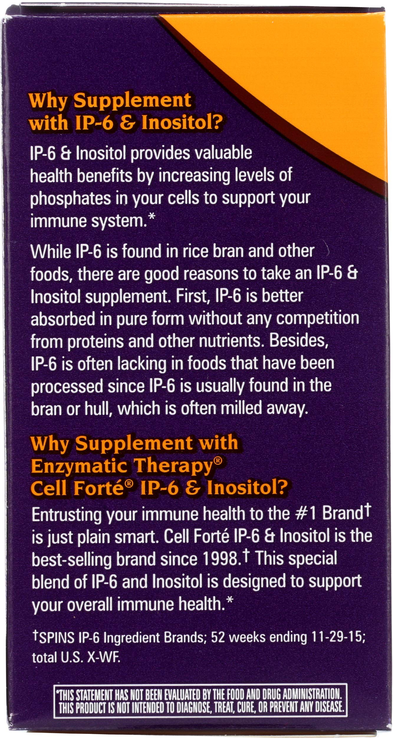 Enzymatic Therapy Cell Forte IP6 and Inositol Capsules, 120 Capsules