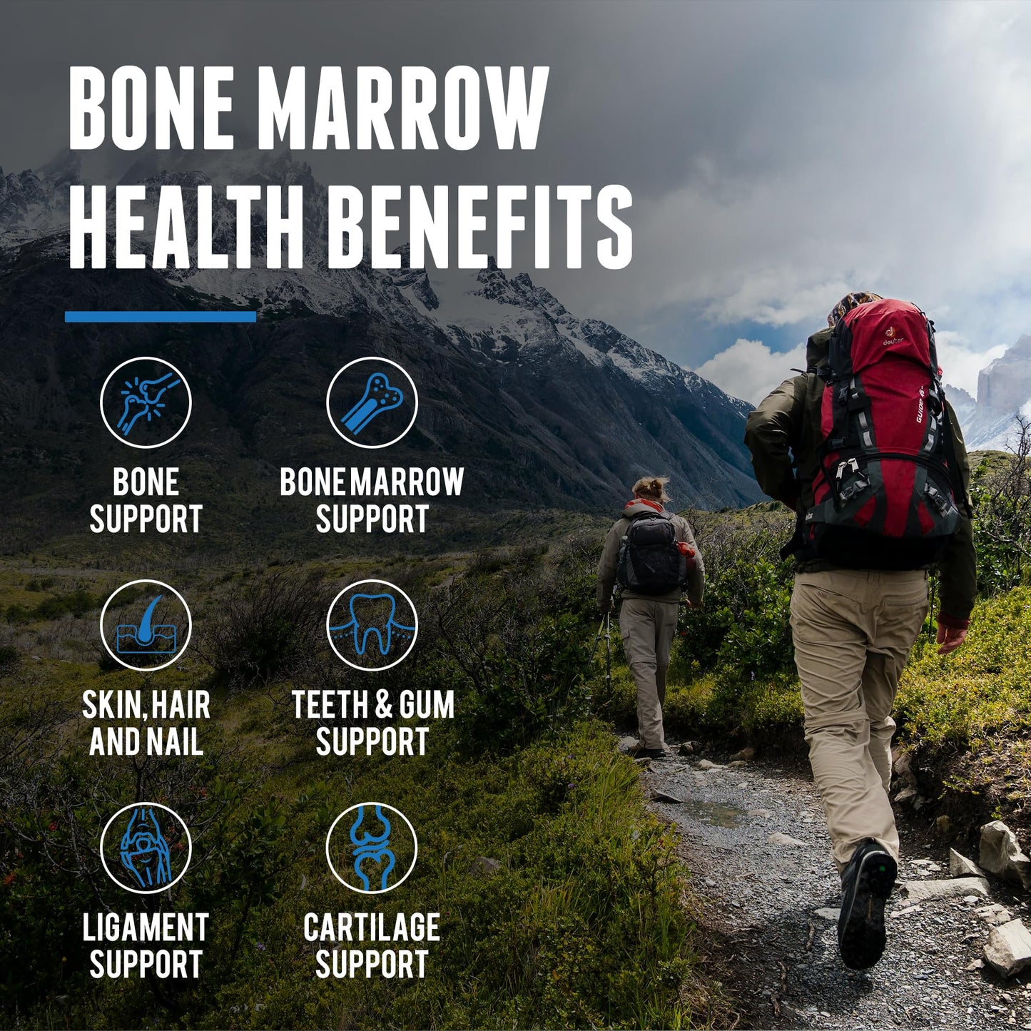 One Earth Health Grass Fed Beef Bone Marrow Supplement 200 Capsules