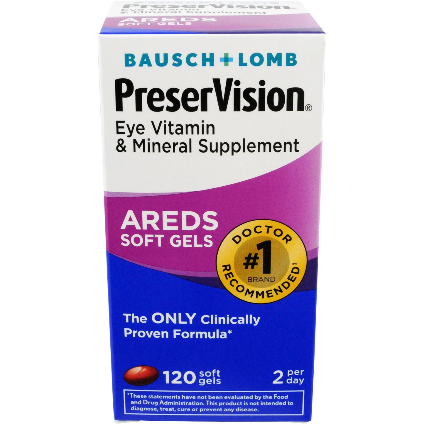 PreserVision Vitamin & Mineral Supplement Soft Gels, 120