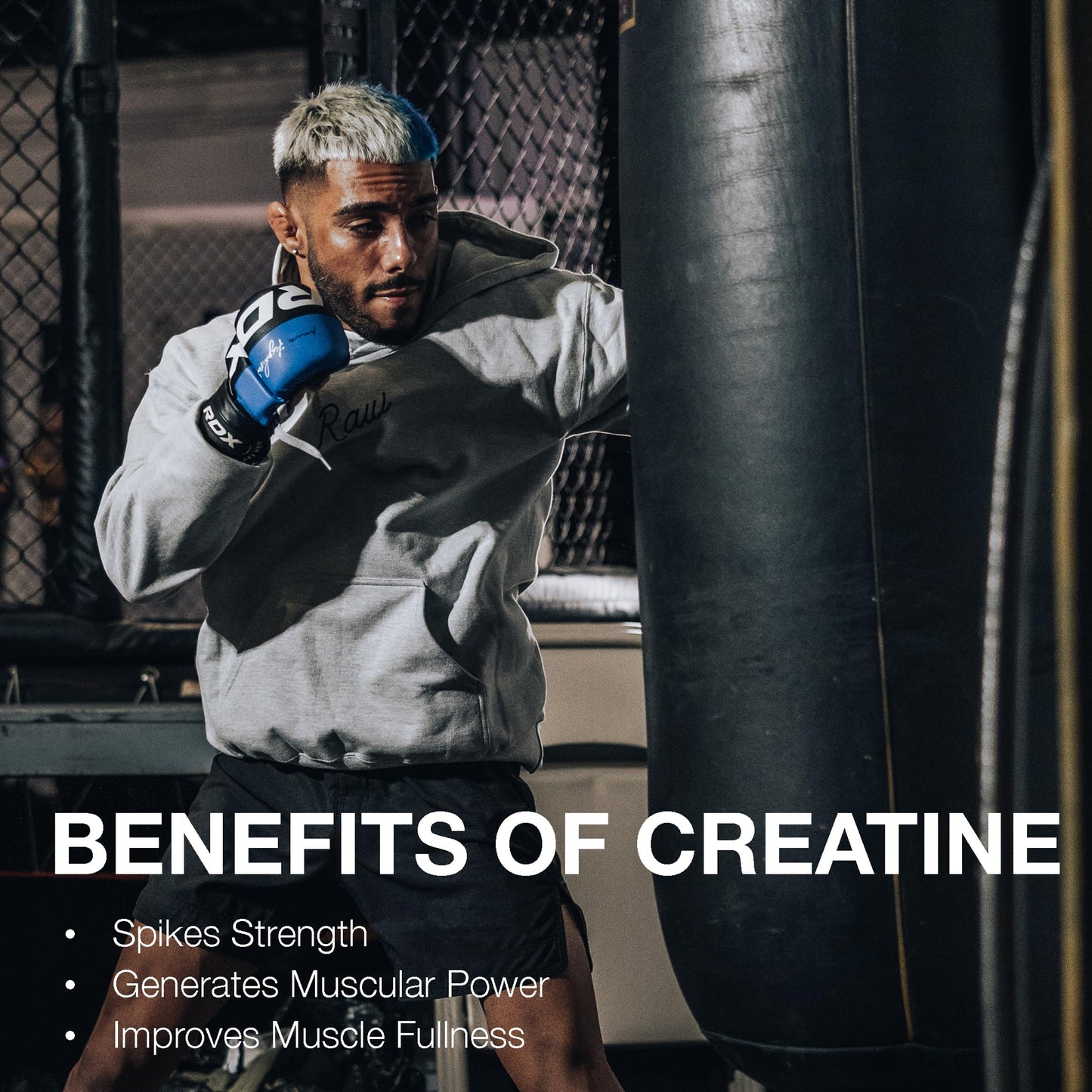 RAW Creatine Monohydrate Powder 12.35 Ounce