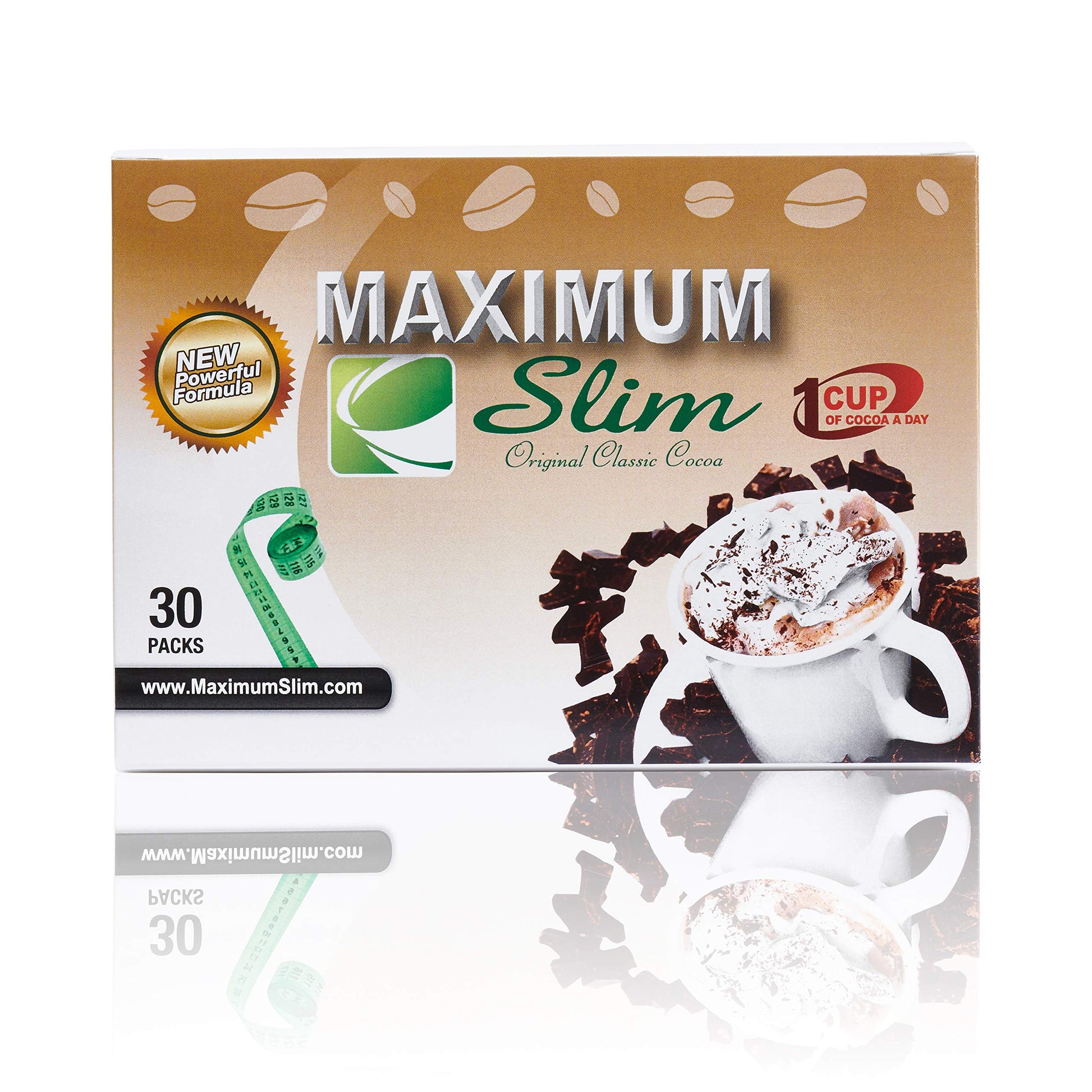 Maximum Slim Premium Instant Cocoa Powder 30 Count